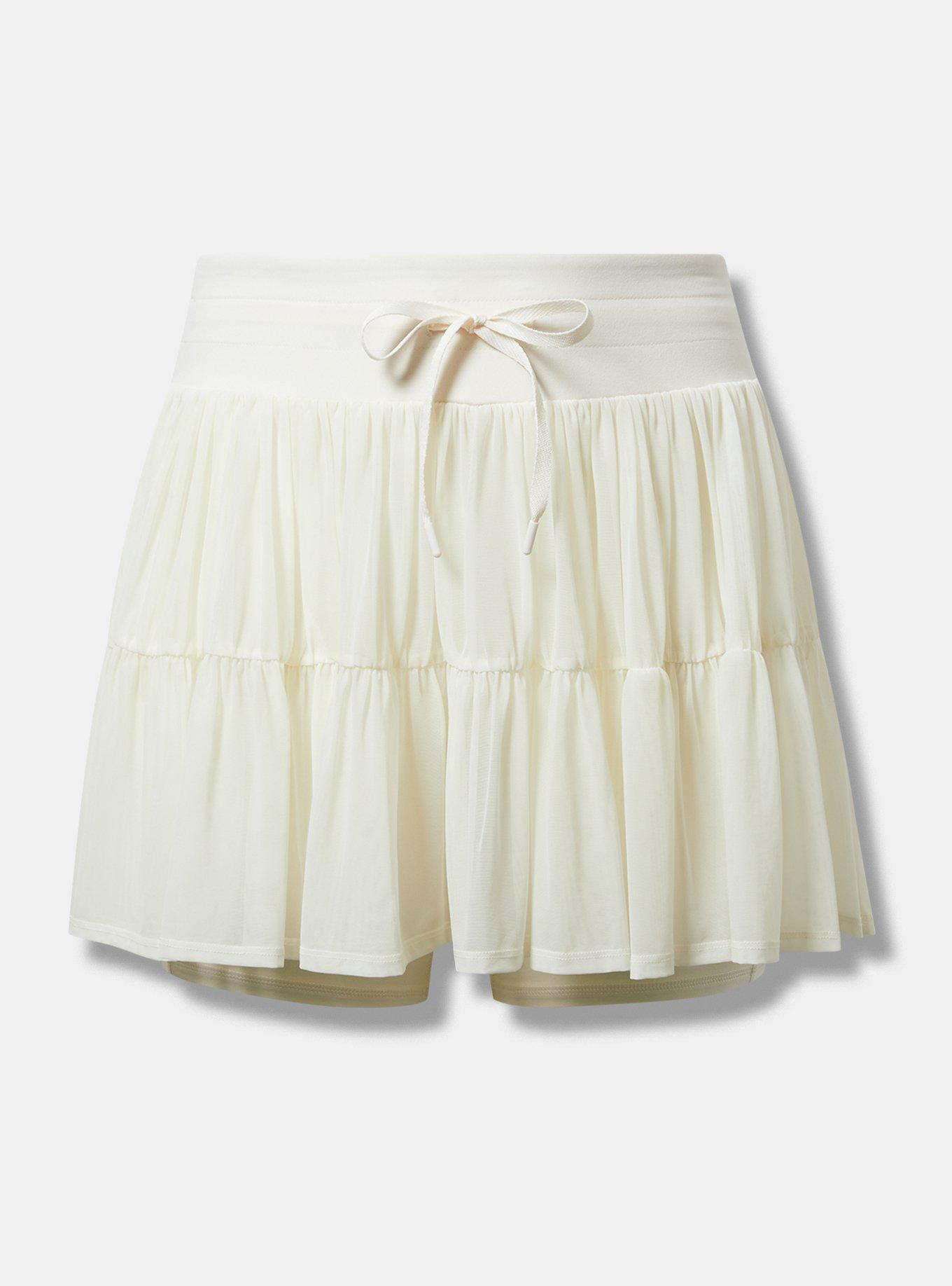 Plus Size - Mesh Ruffle Active Skirt with Bike Short - Torrid