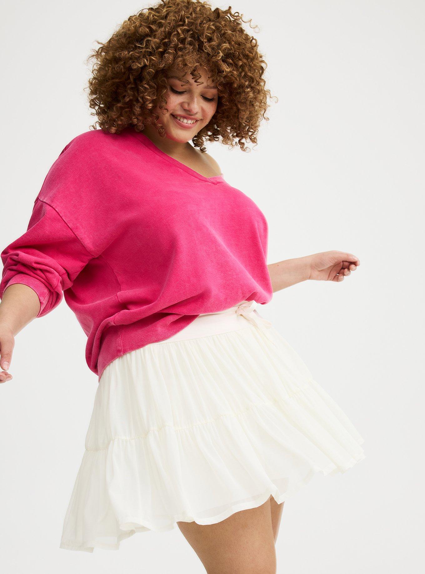 Plus Size - Mesh Ruffle Active Skirt with Bike Short - Torrid Plus Size - Mesh Ruffle Active Skirt with Bike Short - Torrid