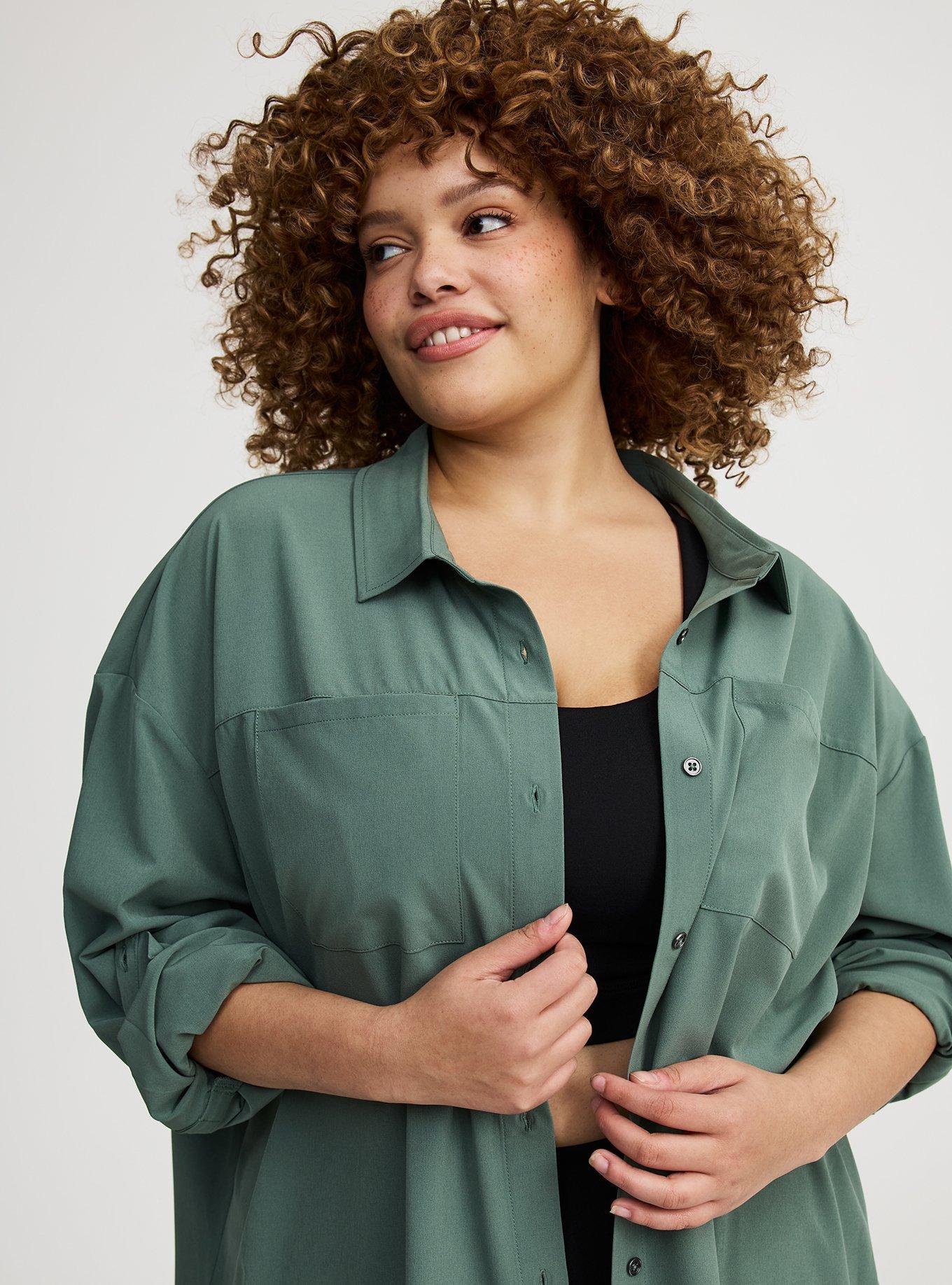 Stretch Woven Active Over Shirt