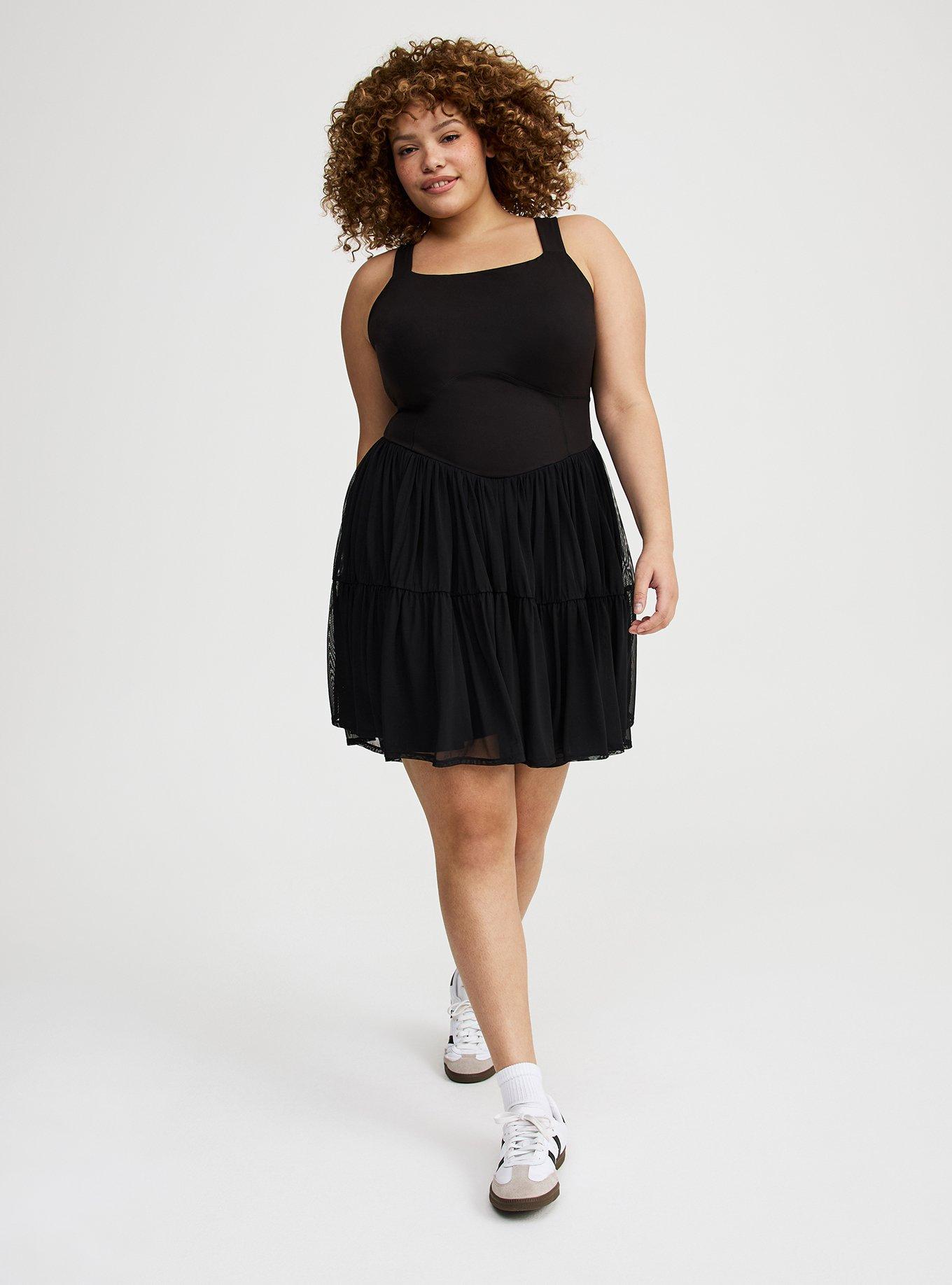 torrid mesh dress Plus Size - Nightfall Tiered Mesh Midi Dress