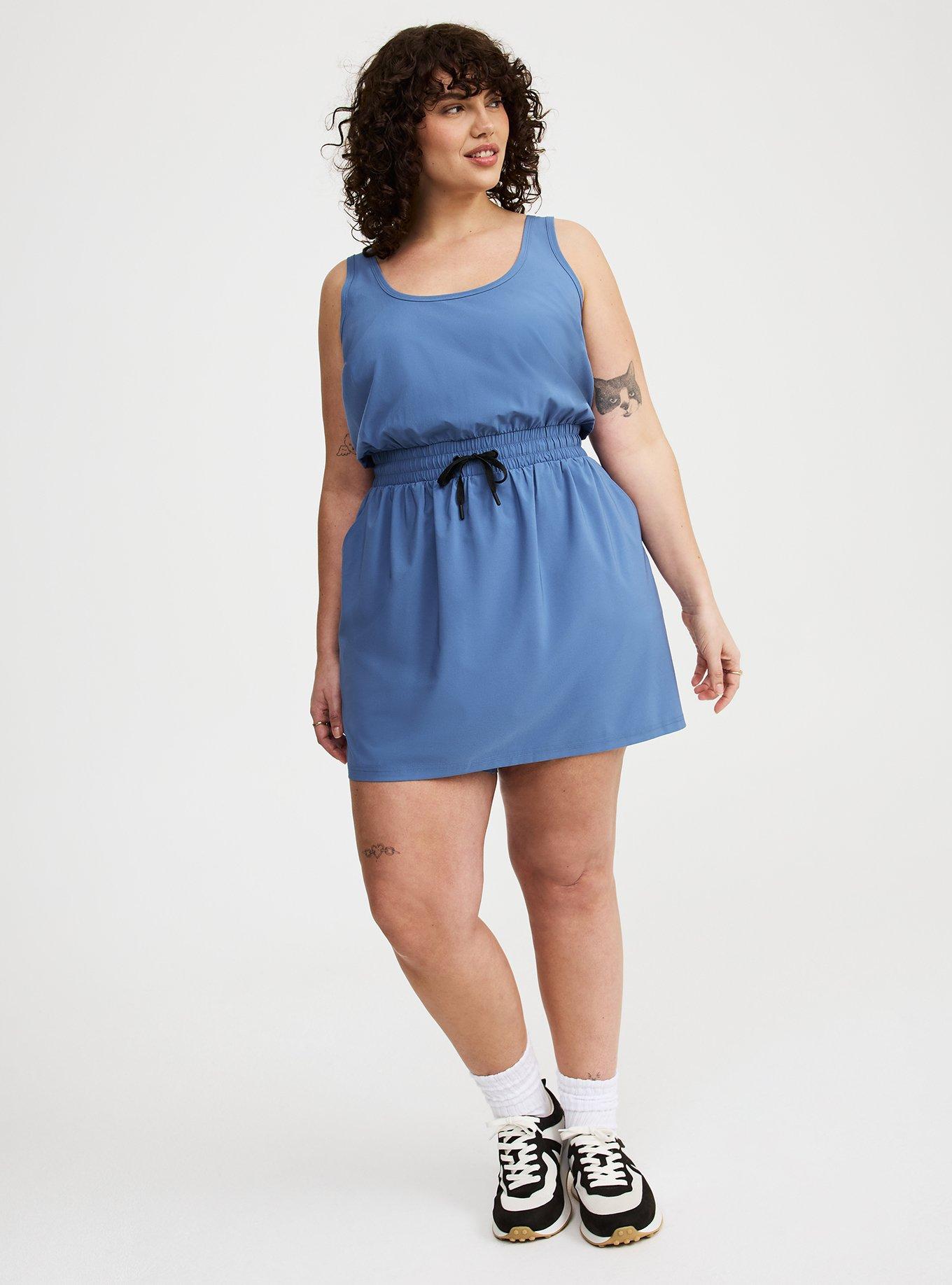 Stretch Woven 2fer Active Dress