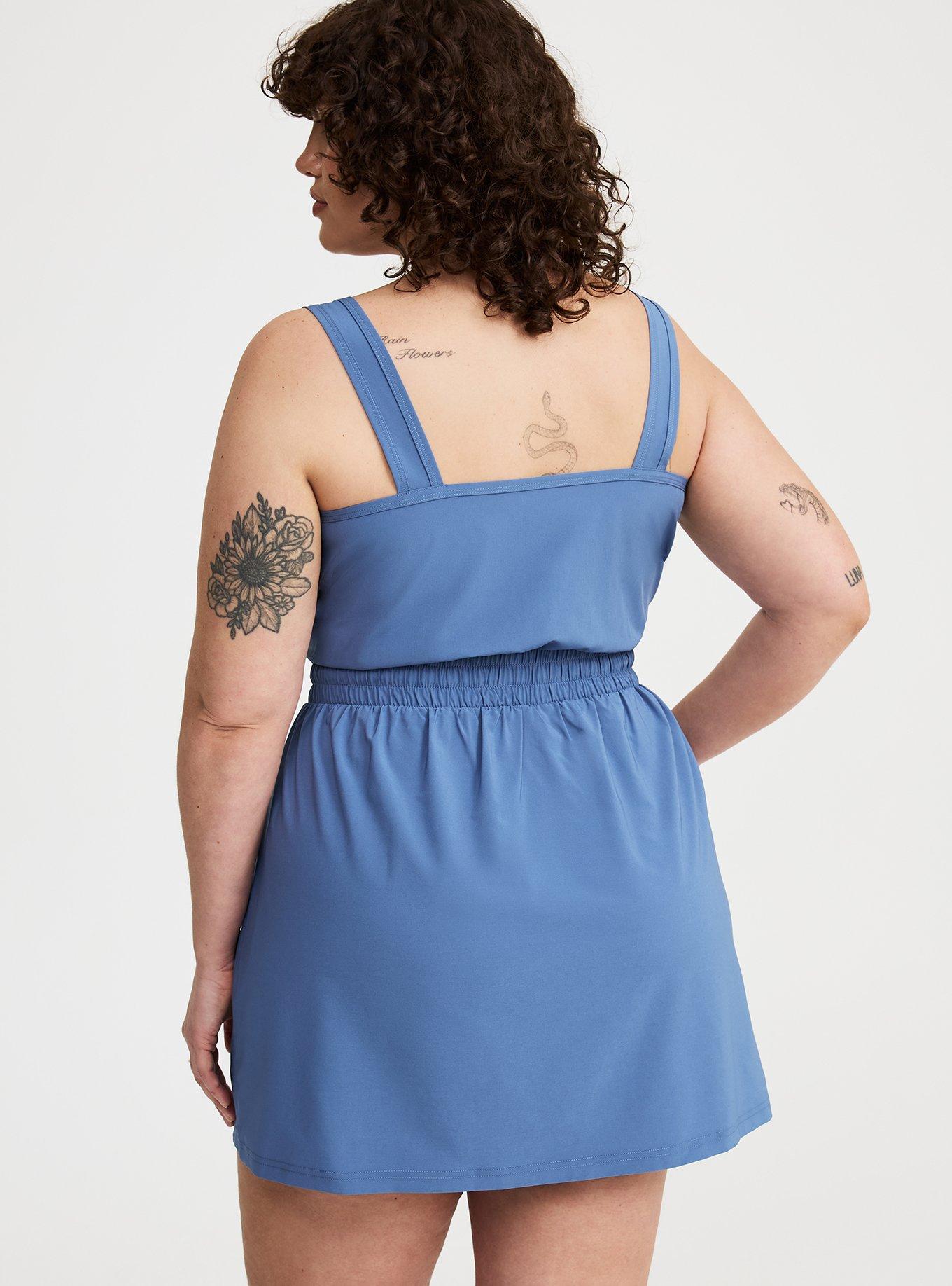 Stretch Woven 2fer Active Dress