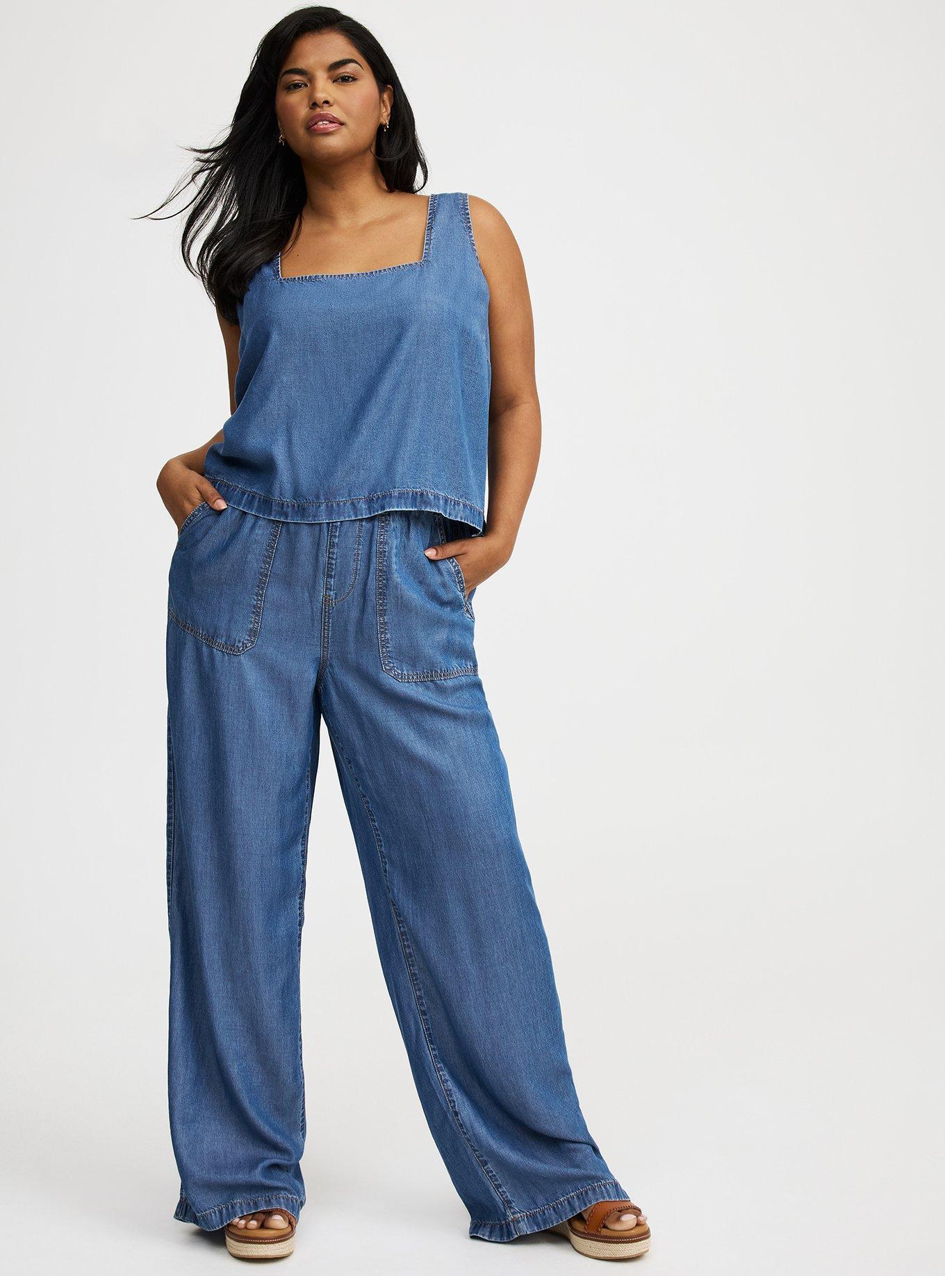 Tencel Square Neck Crop Top