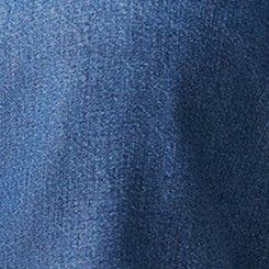 Tencel Square Neck Top, MEDIUM WASH, swatch