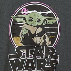 Star Wars Grogu Classic Cotton Crew Tee, VINTAGE BLACK, swatch