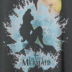 Plus Size The Little Mermaid Relaxed Cotton Crew Tee, VINTAGE BLACK, swatch