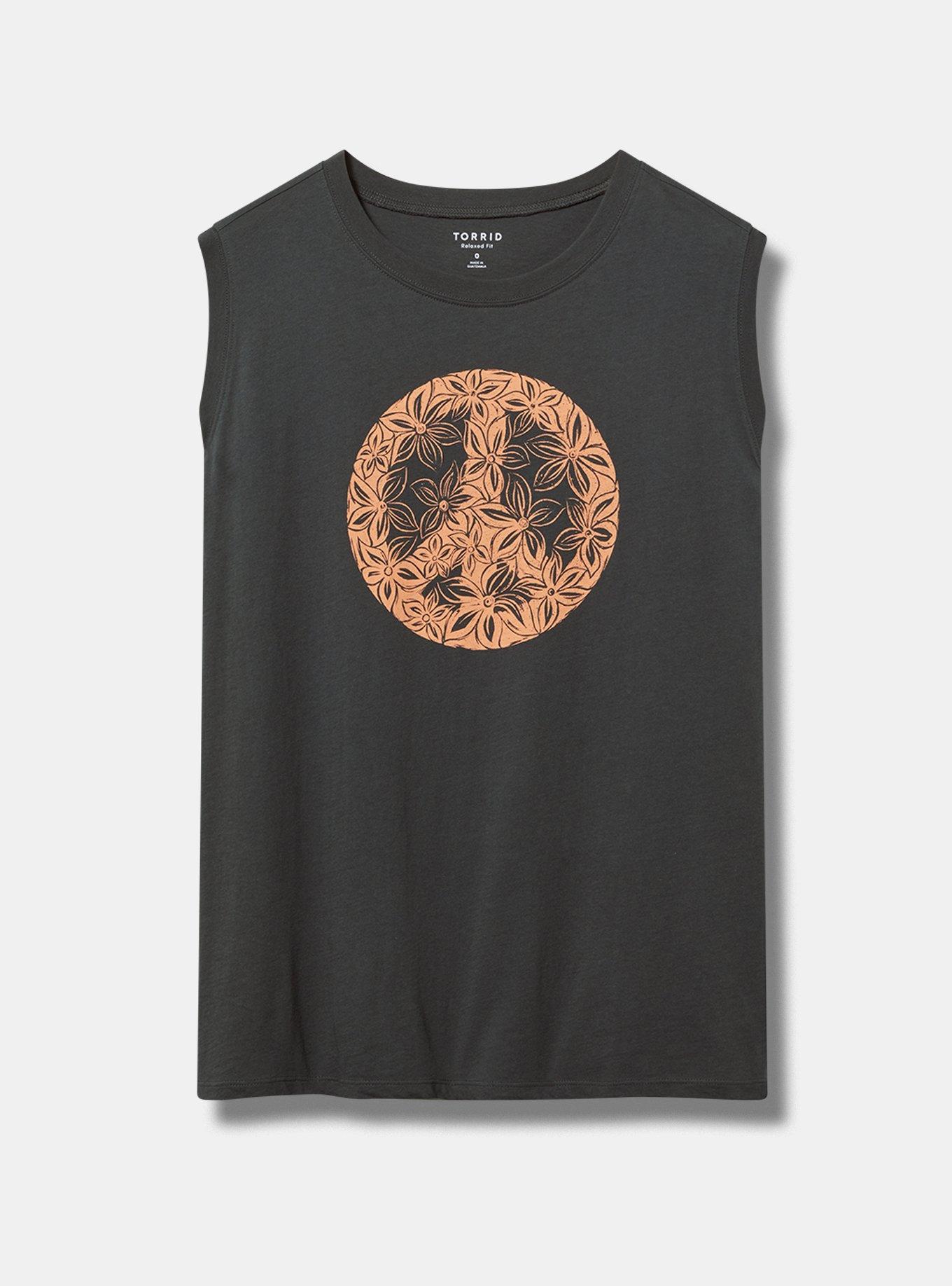 Floral Peace Relaxed Heritage Jersey Tank