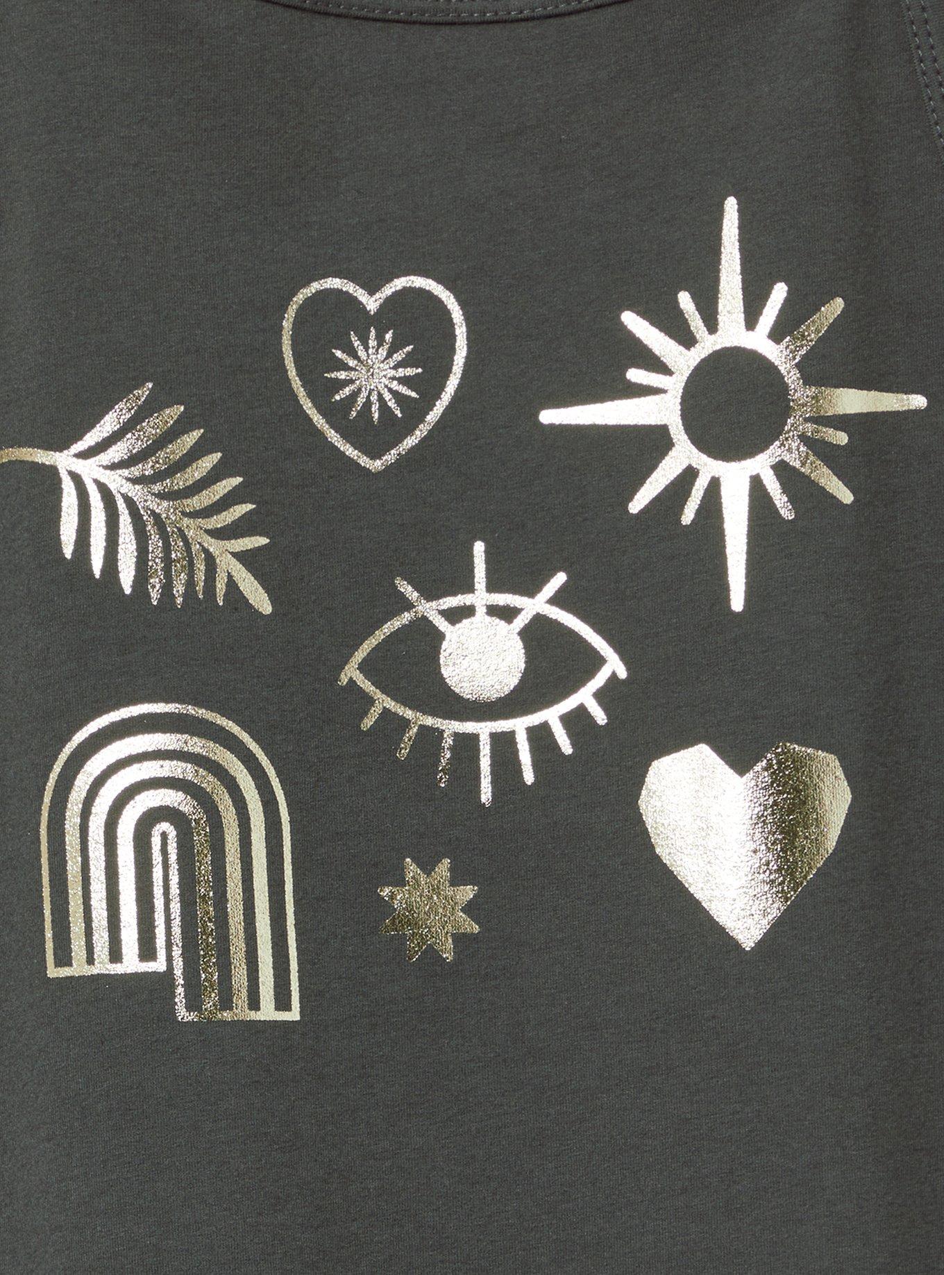 Symbols Foxy High Neck Crop Tank