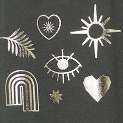 Plus Size Symbols Foxy High Neck Crop Tank, VINTAGE BLACK, swatch