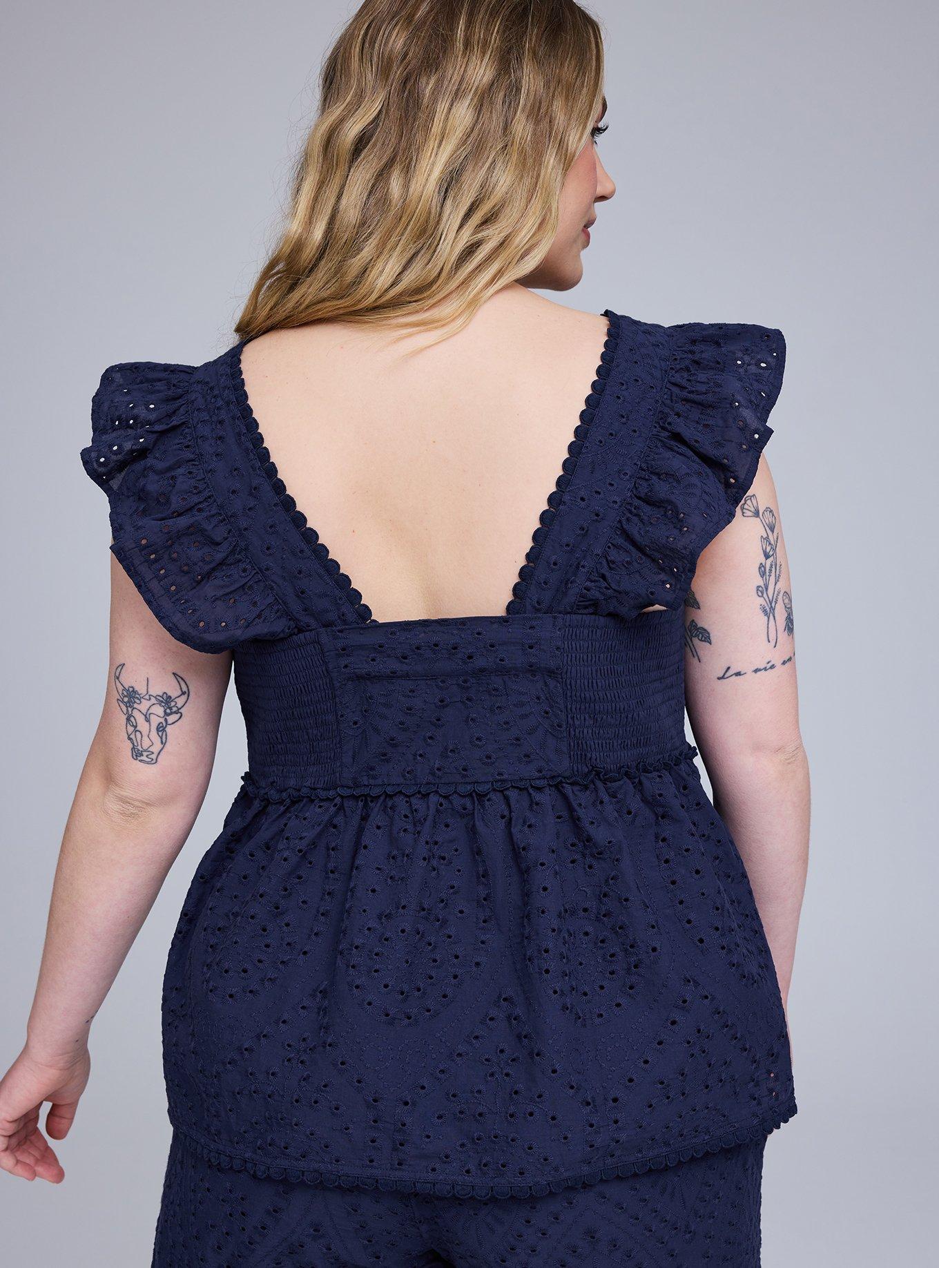 Belle Isle Eyelet Babydoll Top
