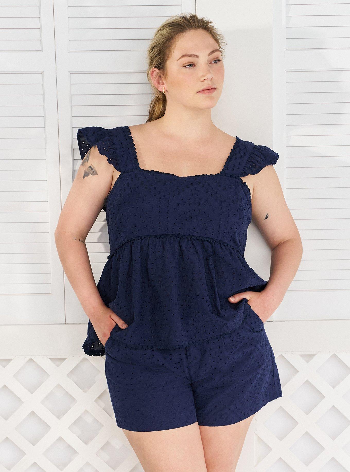 Belle Isle Eyelet Babydoll Top