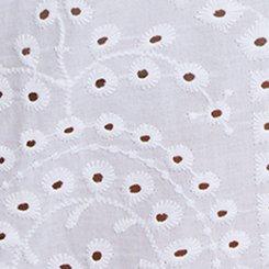 Belle Isle Cotton Eyelet Top, CLOUD DANCER, swatch