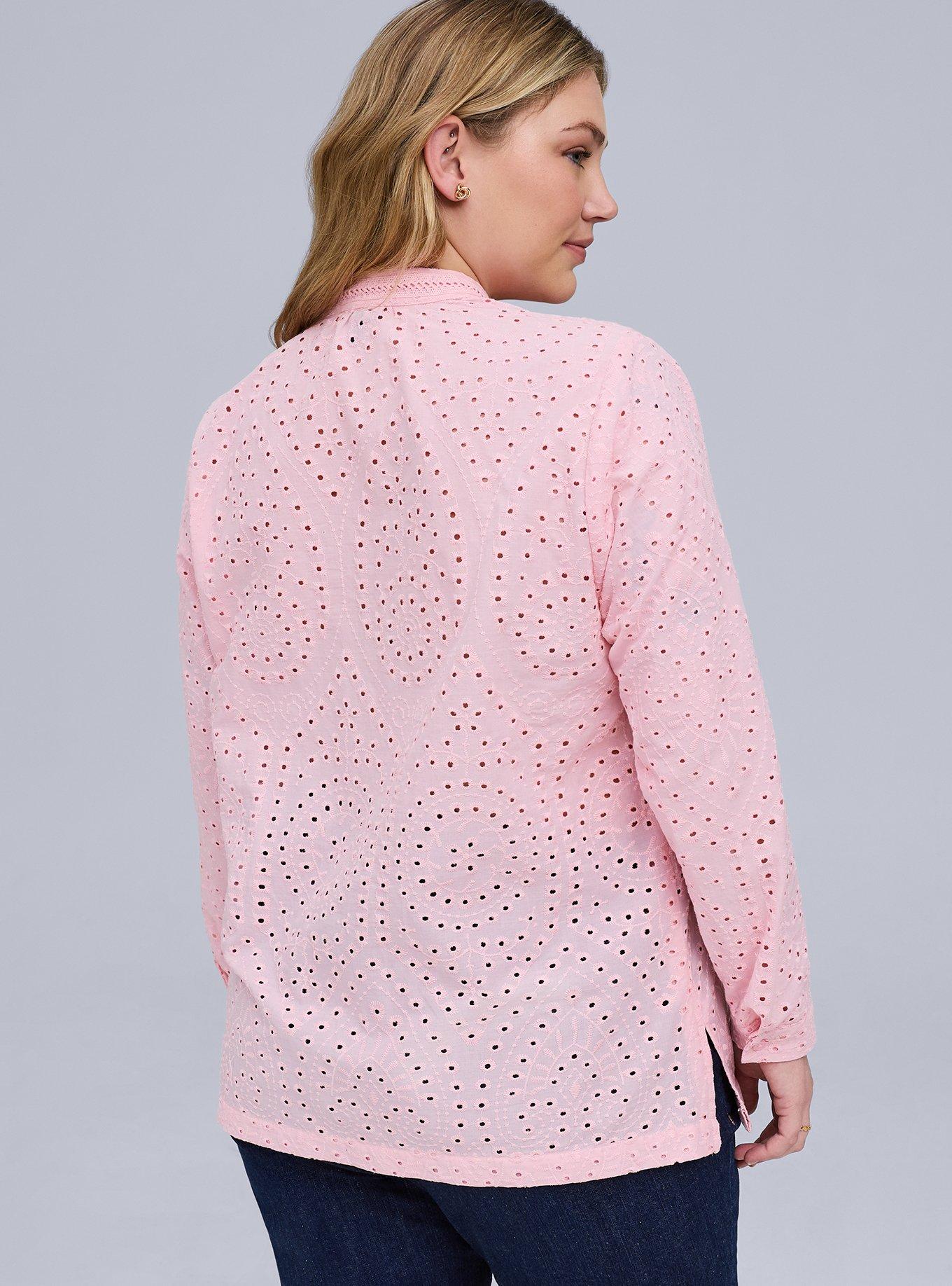 Plus Size - Belle Isle Cotton Eyelet Tunic - Torrid