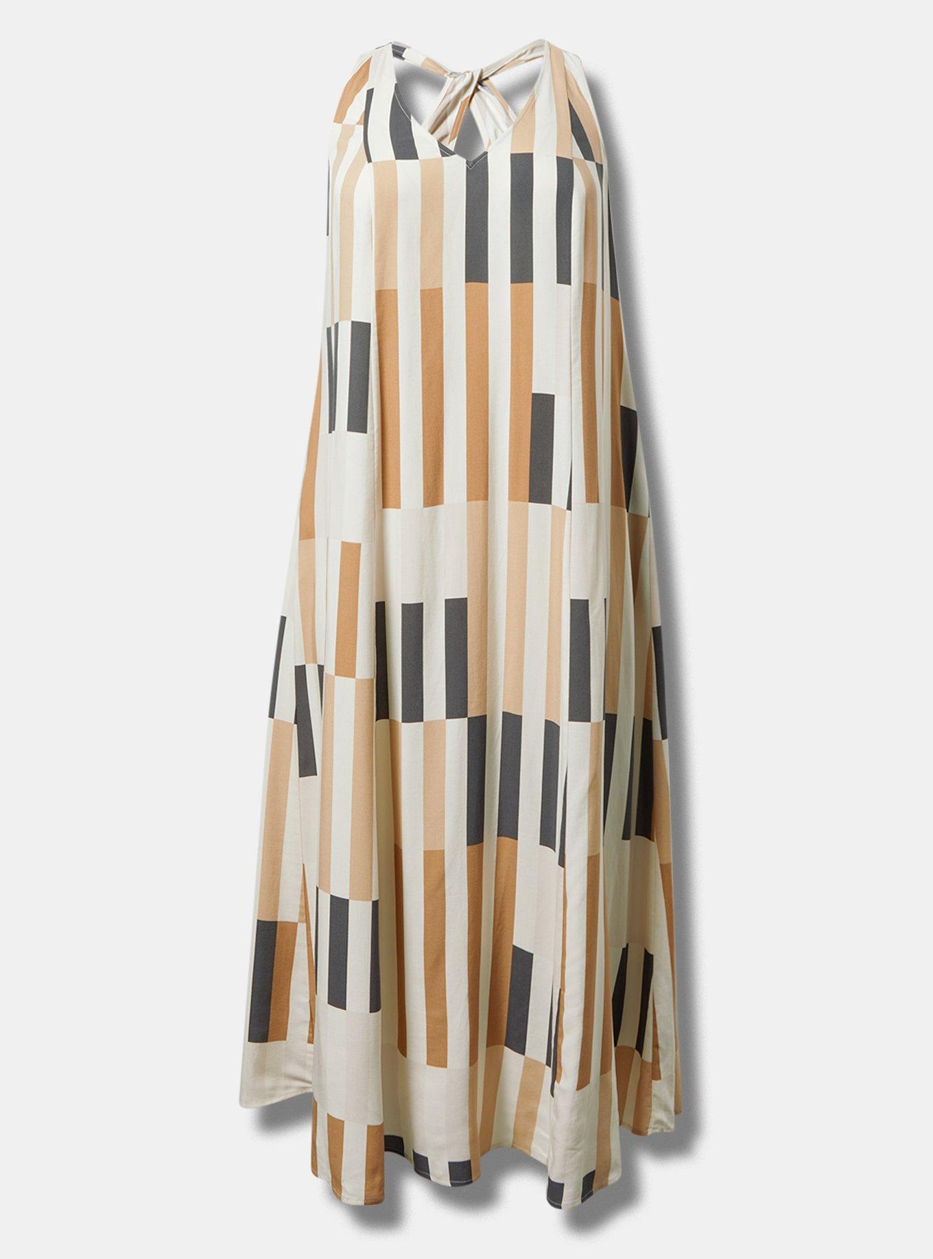 Challis Twist Back Maxi Dress