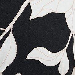 Midi V-Neck Dress, BLUEPRINT FLORAL BLACK, swatch