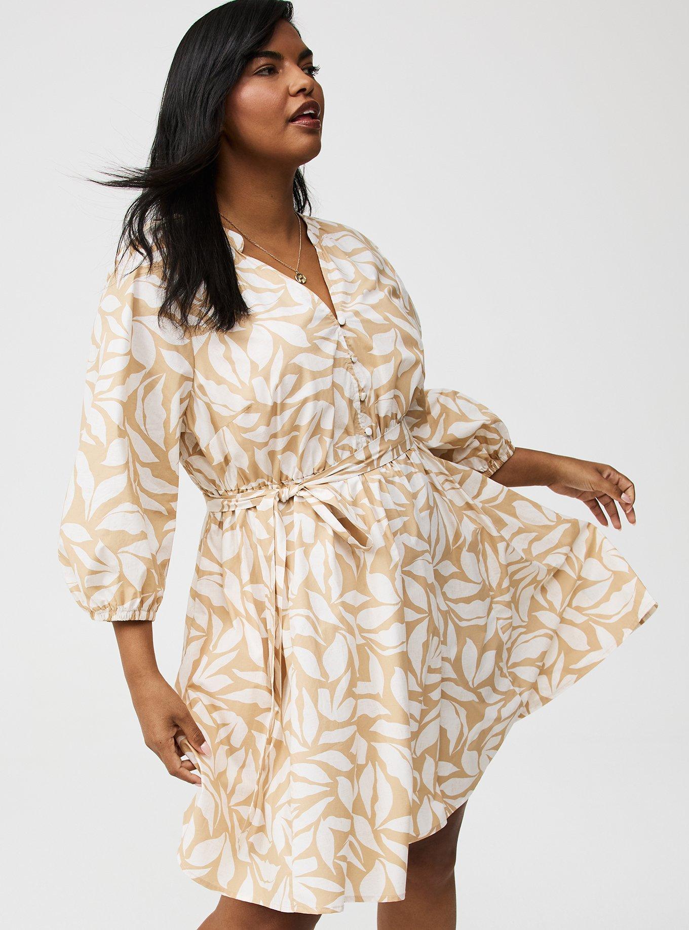 Plus Size - Peasant Skater Mini Dress - Torrid Plus Size - Peasant Skater Mini Dress - Torrid