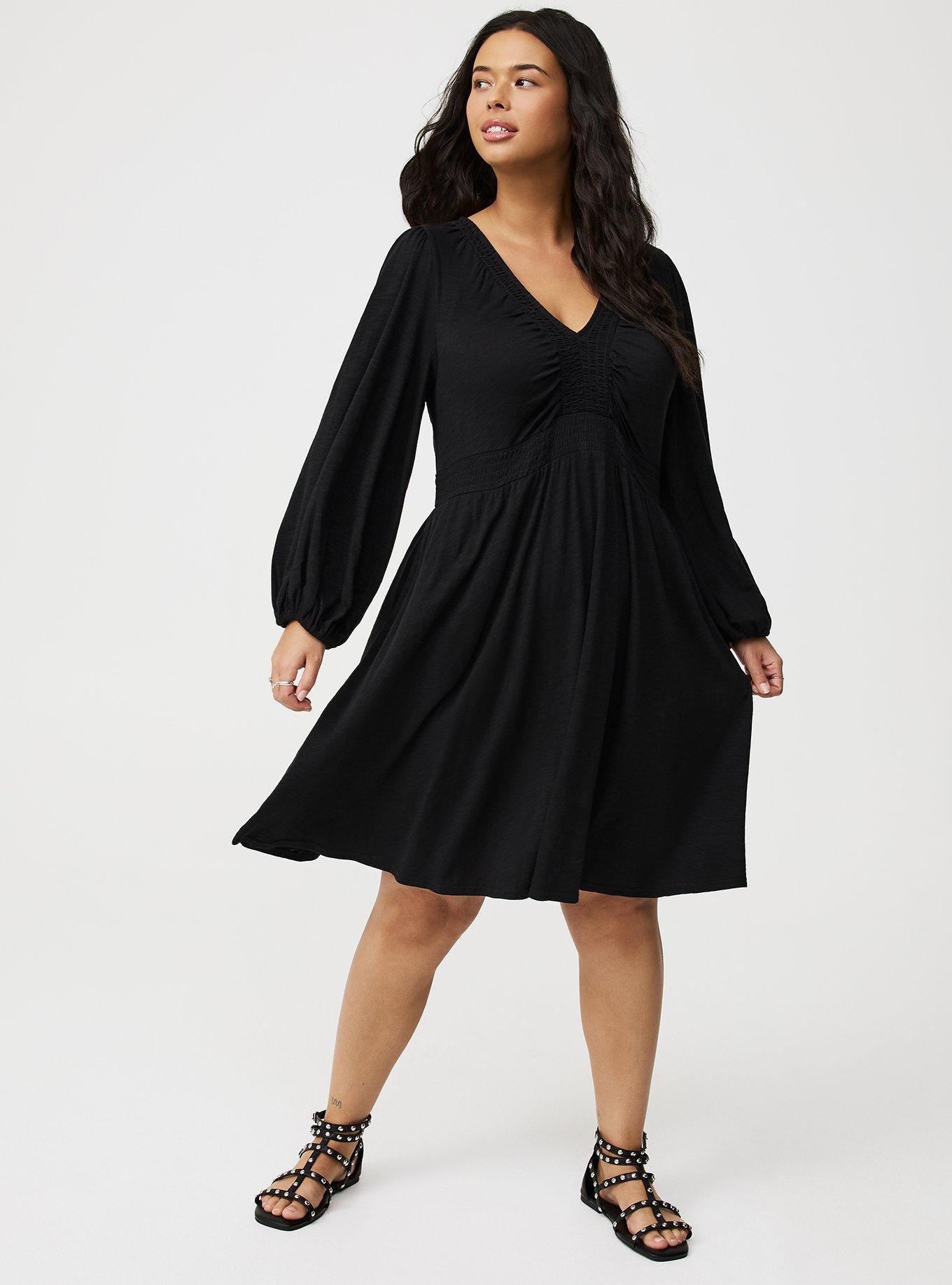 Deep V-Neck Mini Dress