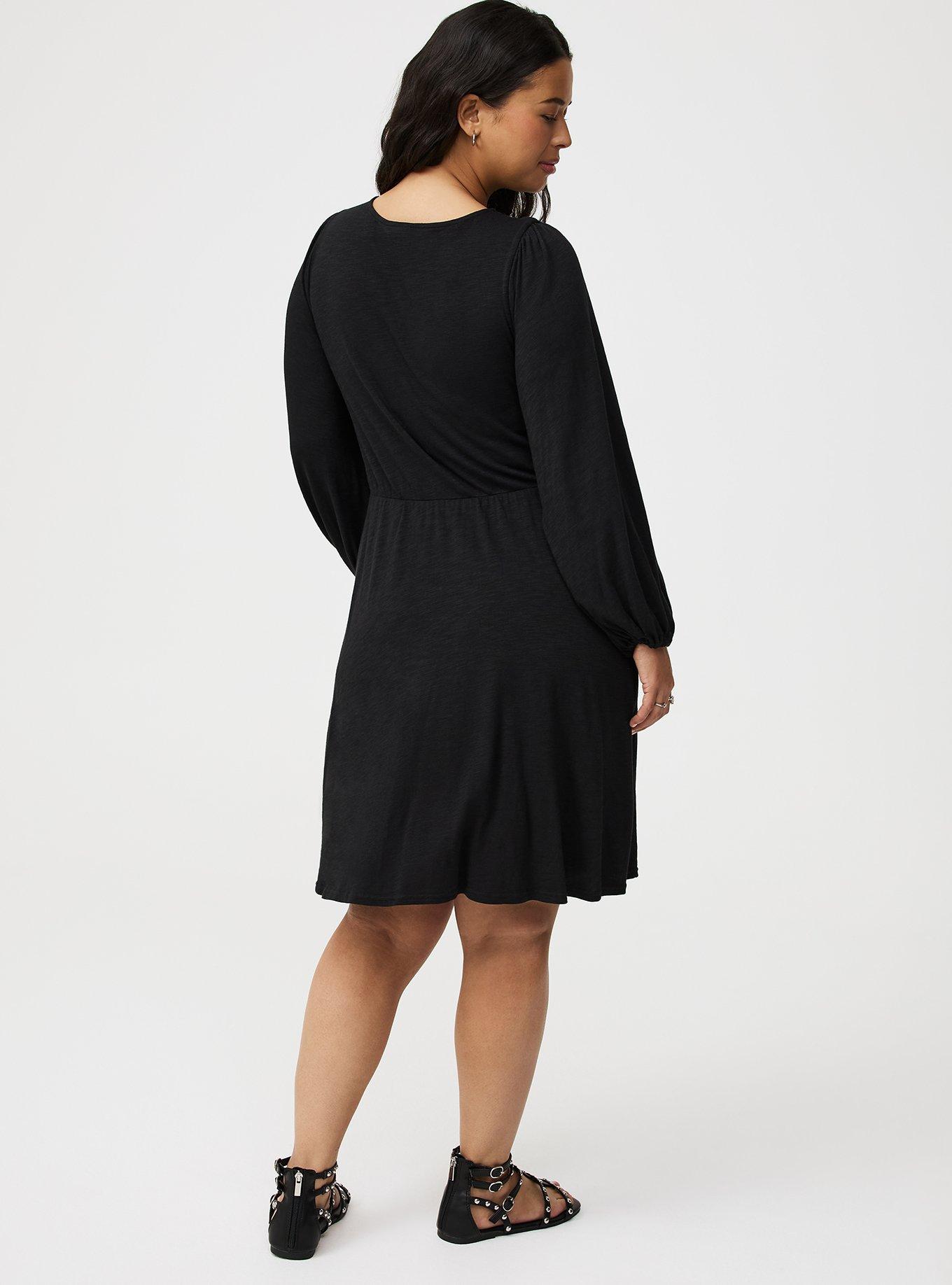 Deep V-Neck Mini Dress
