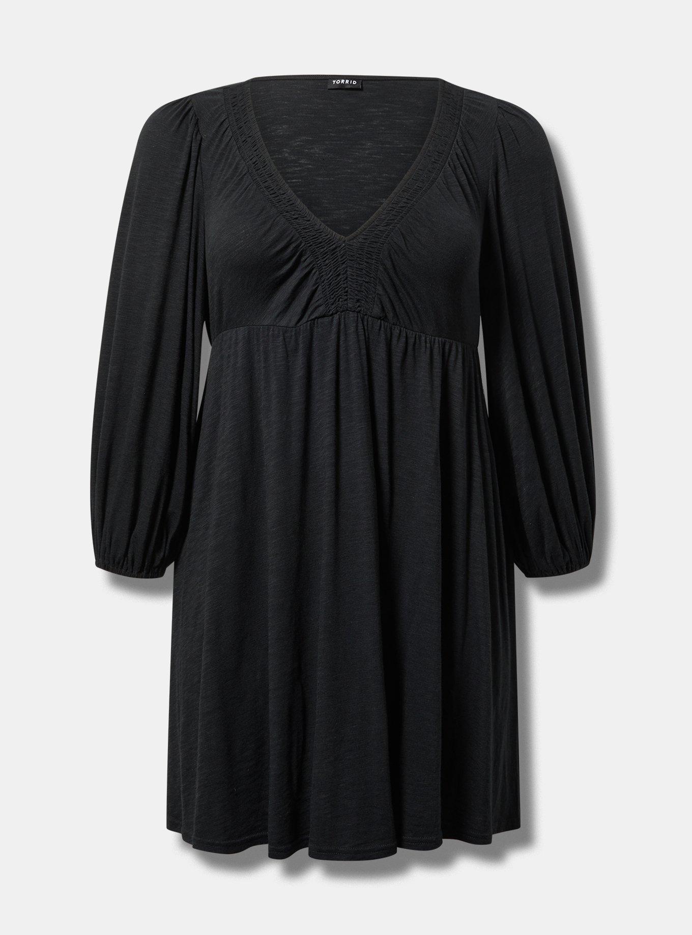 Deep V-Neck Mini Dress