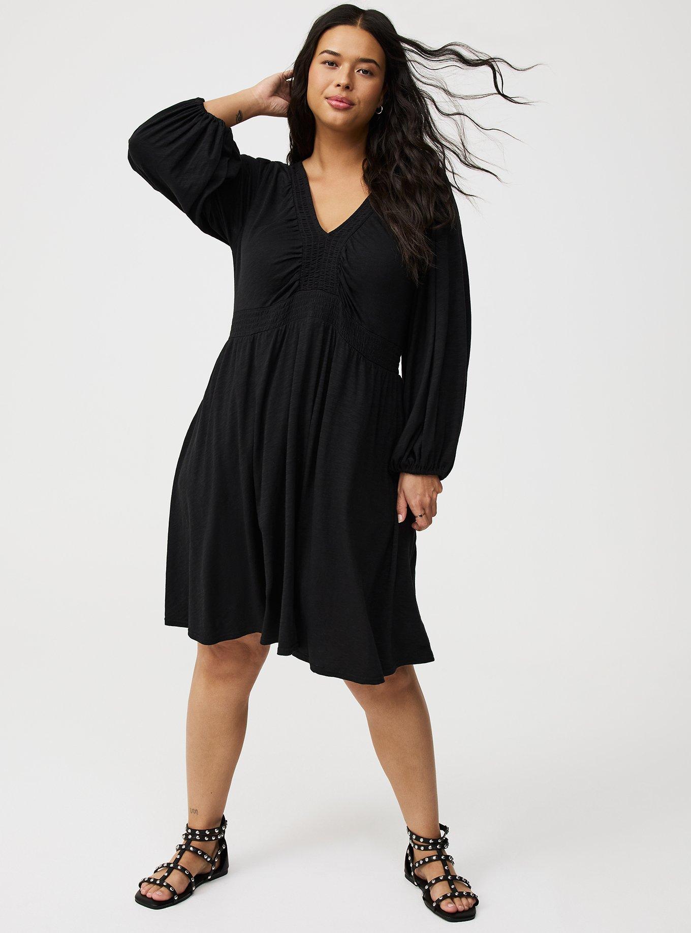 Deep V-Neck Mini Dress
