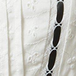 Peplum Eyelet Top, CLOUD DANCER, swatch