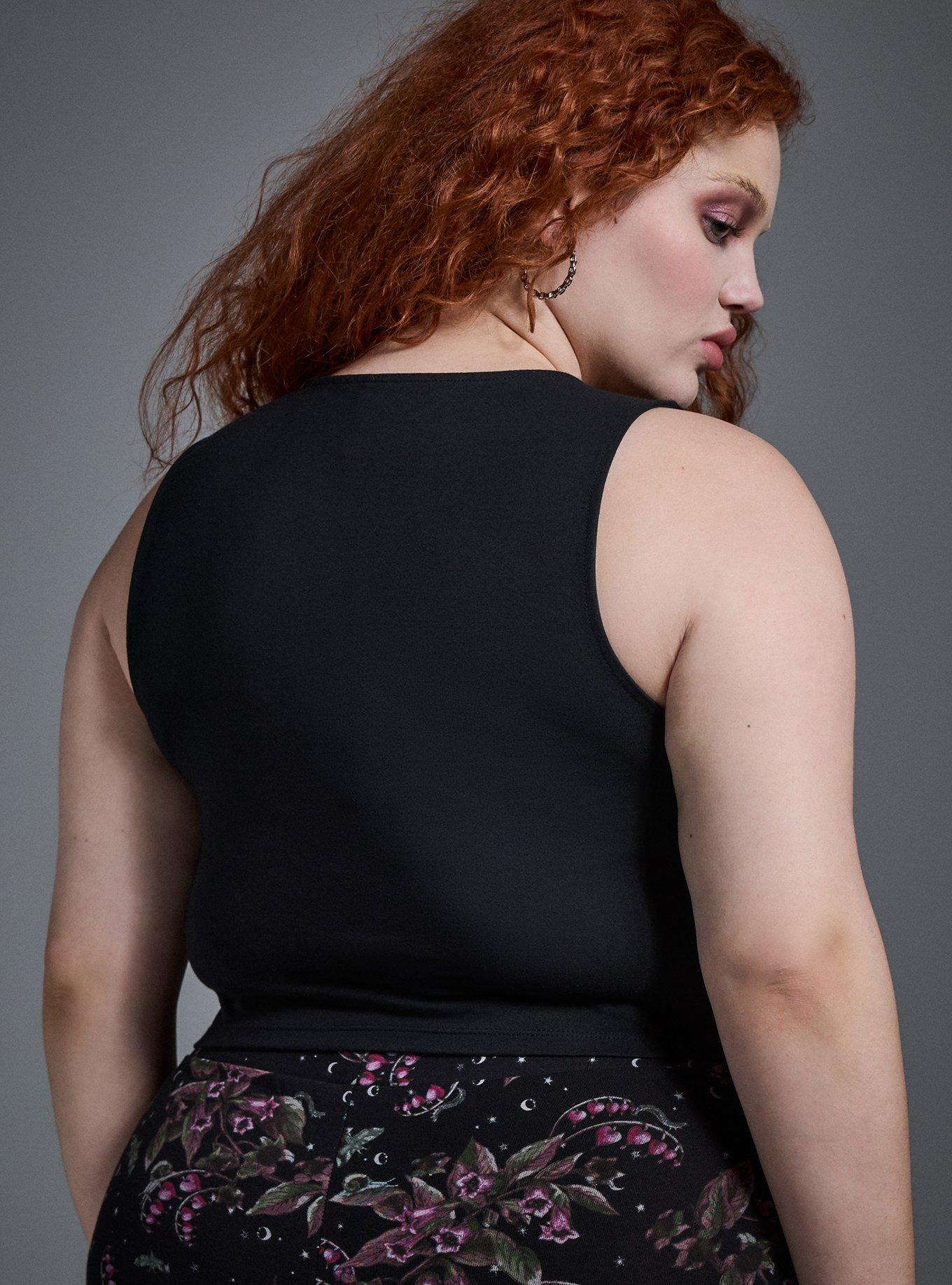 Plus Size - Nightfall Foxy Asymmetrical Tank with Hardware - Torrid