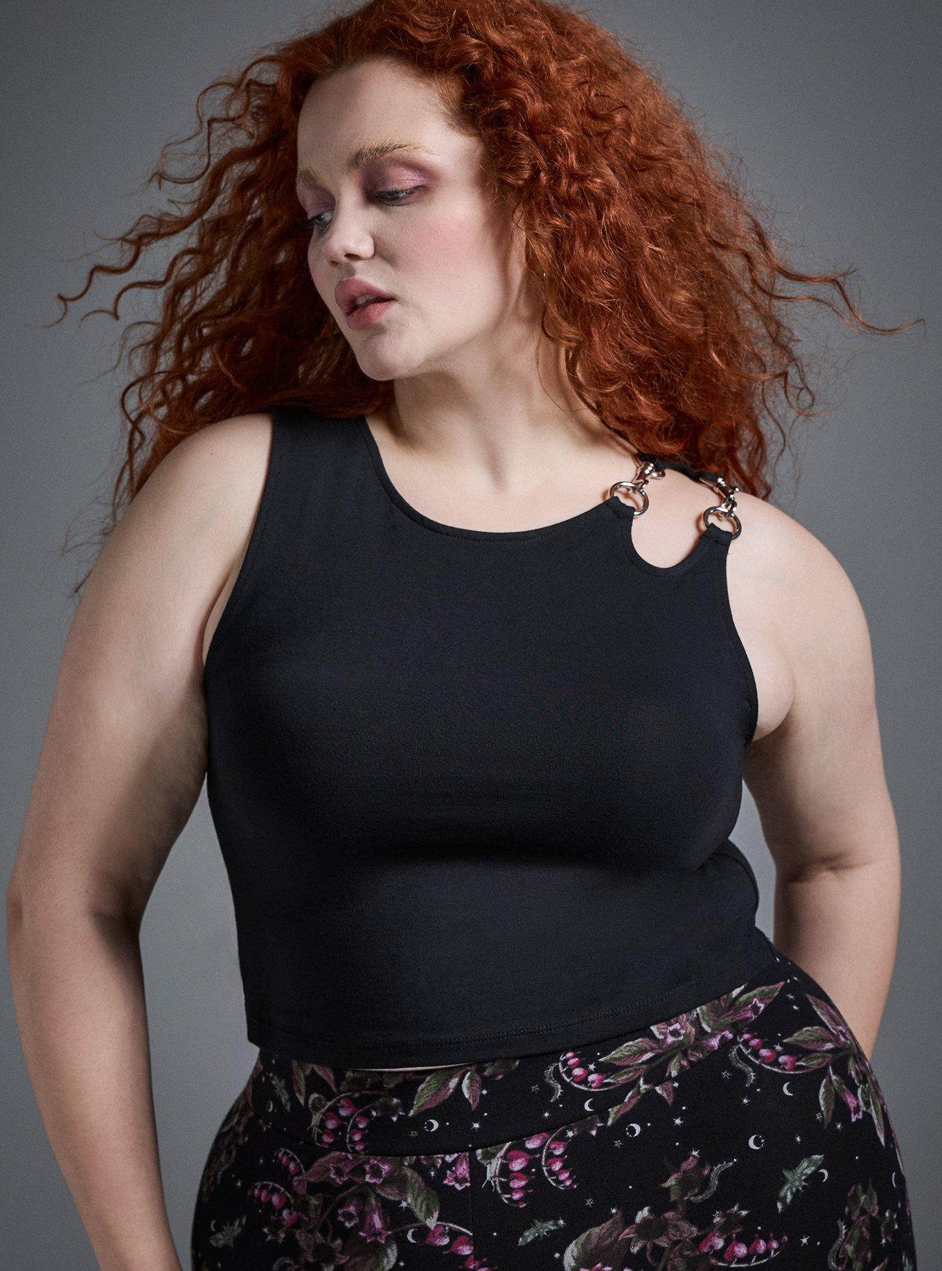 Plus Size - Nightfall Foxy Asymmetrical Tank with Hardware - Torrid