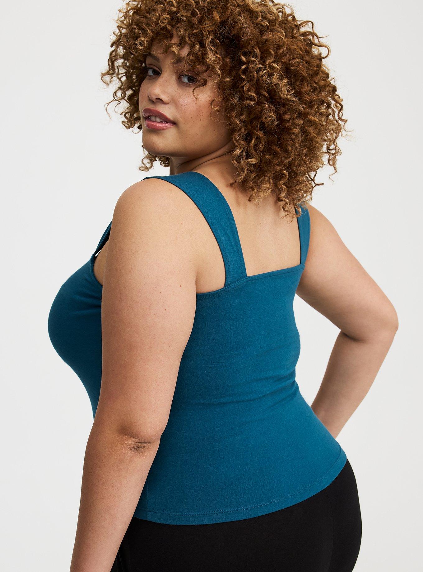 Foxy Square Neck Crop Tank