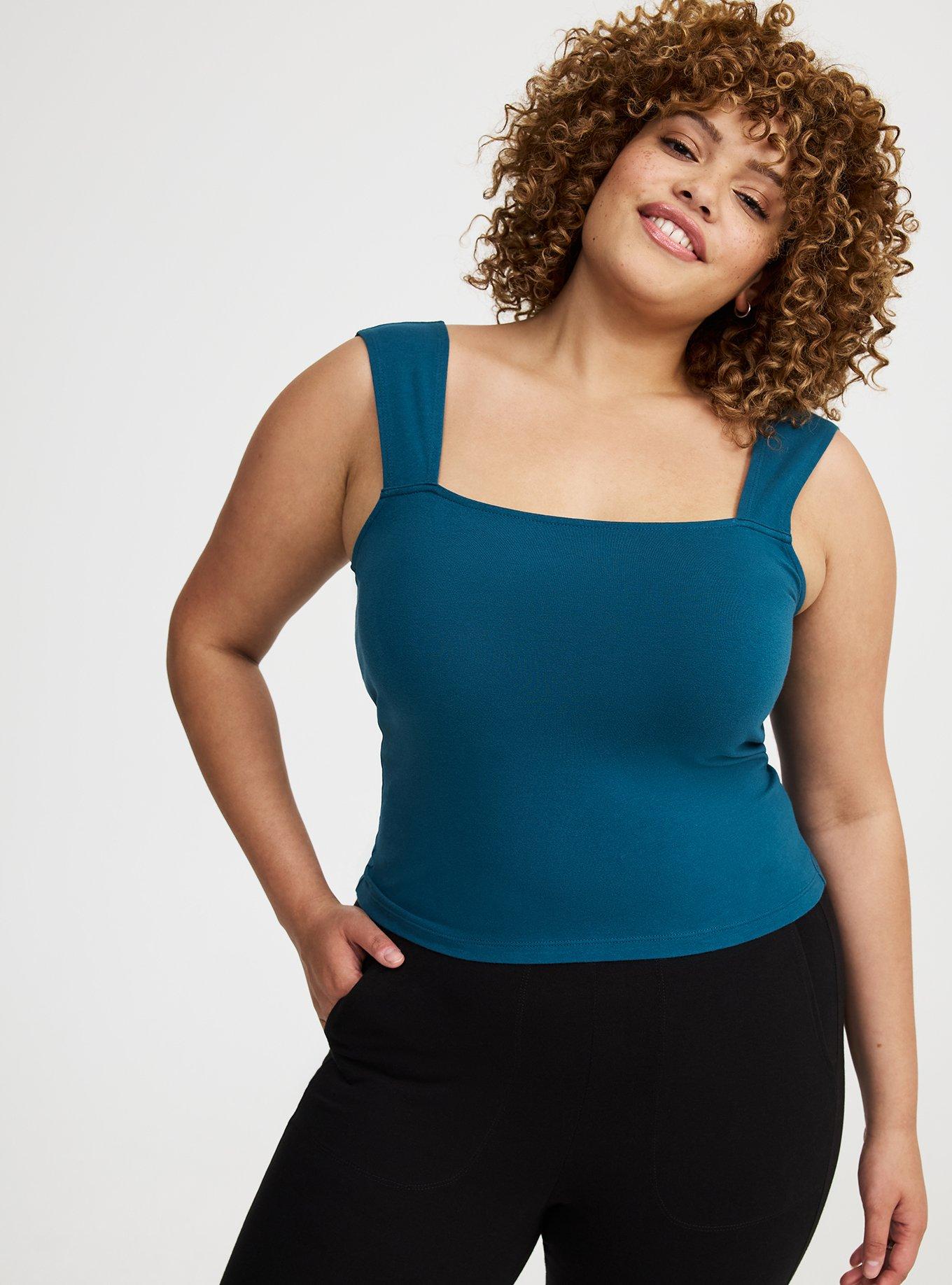 Tencel Square Neck Crop Top