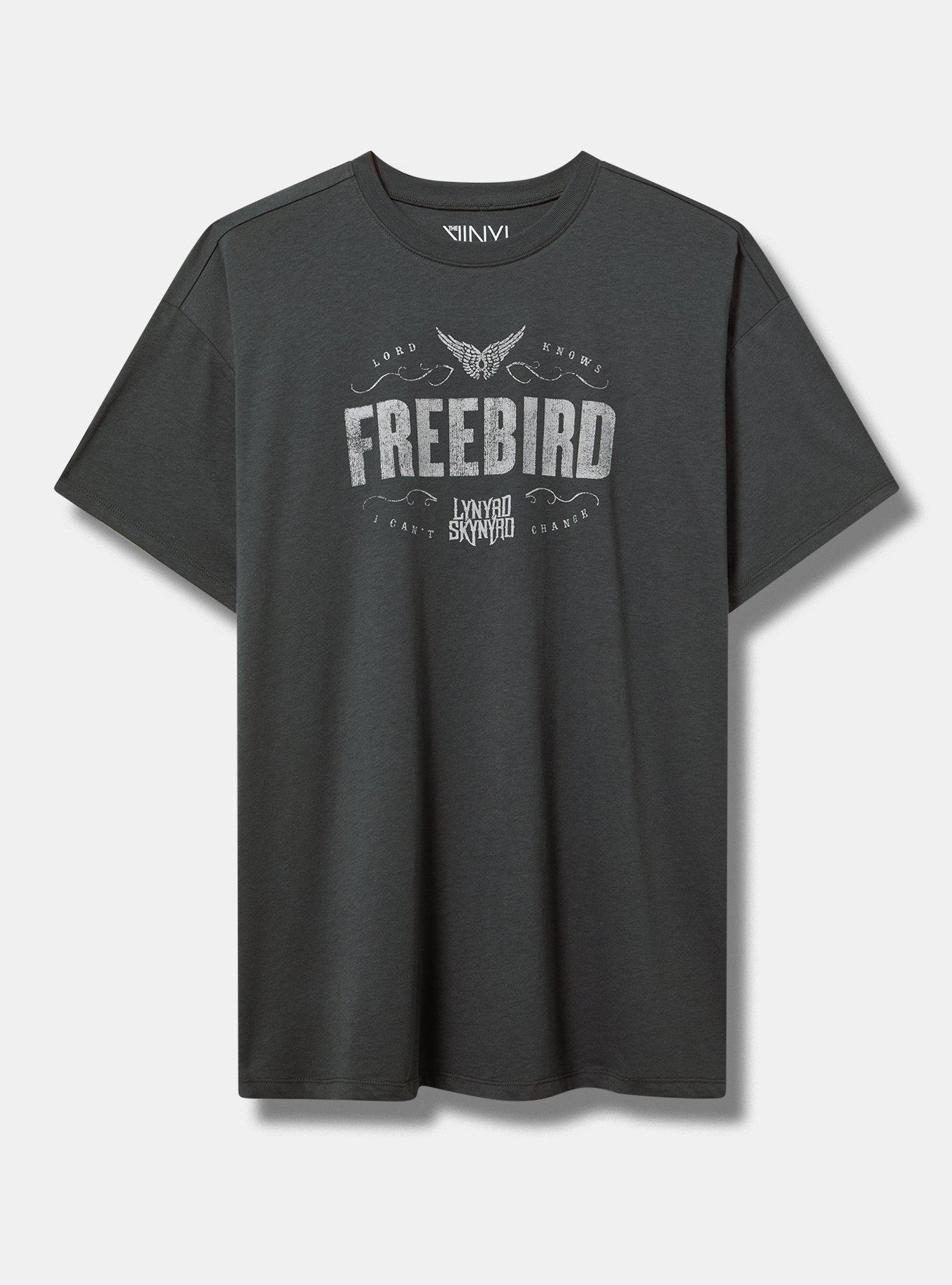 Lynard Skynard Freebird Oversized Cotton Tunic Tee
