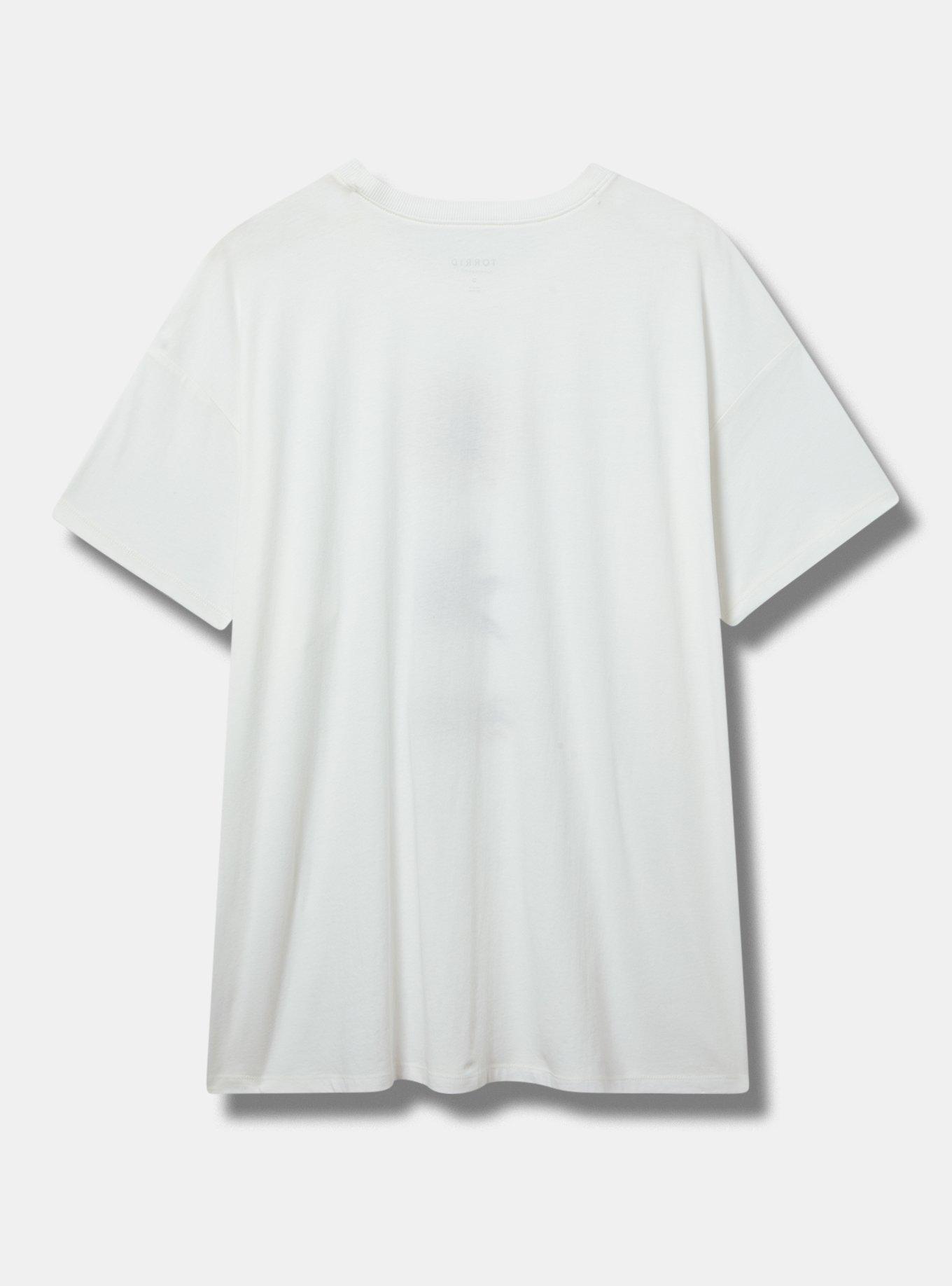 Beach Symbols Oversized Heritage Jersey Embroidered Tee