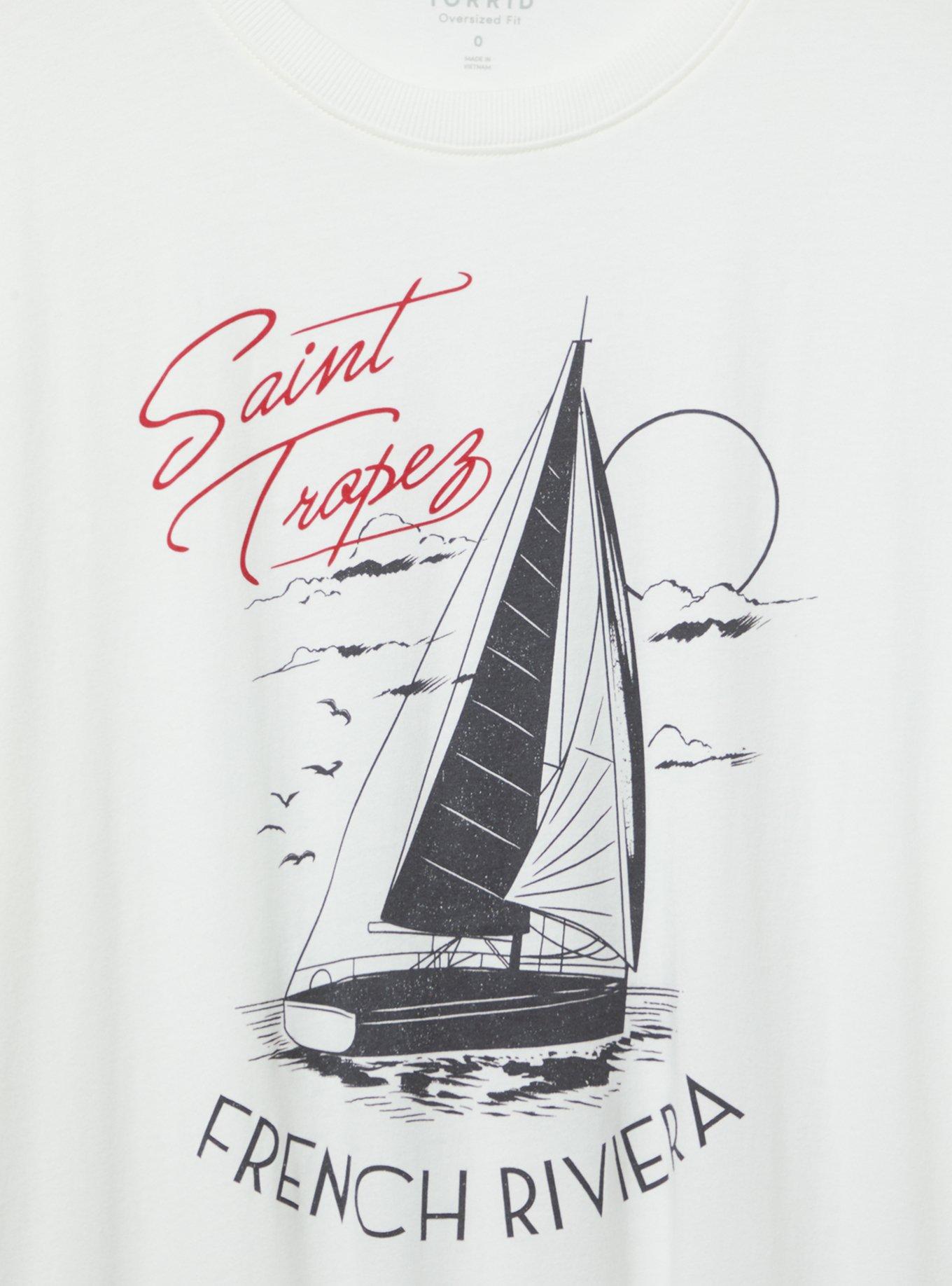 Saint Tropez Oversized Heritage Jersey Tunic Tee