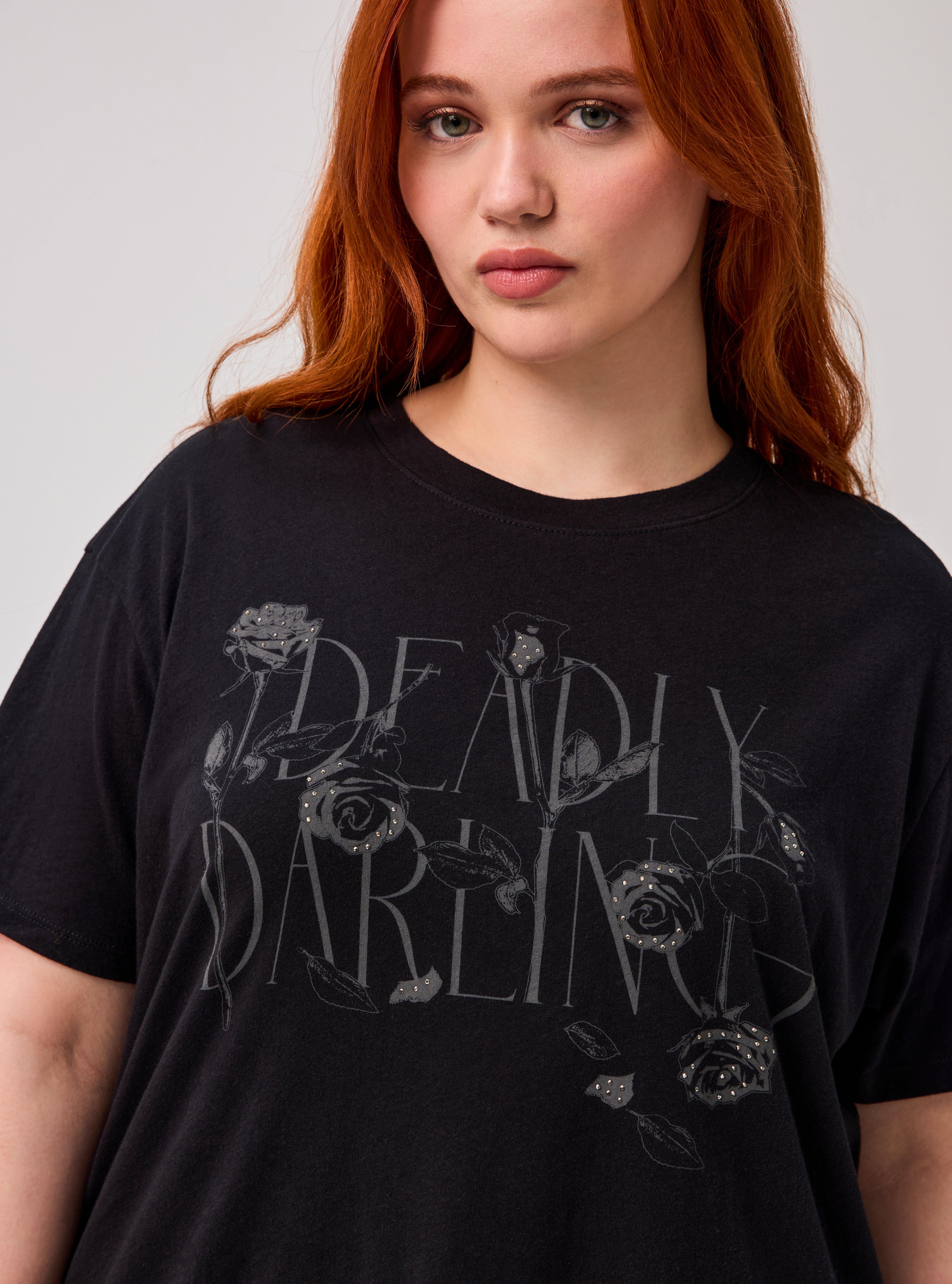 Plus Size - Nightfall Oversized Graphic Tee - Torrid