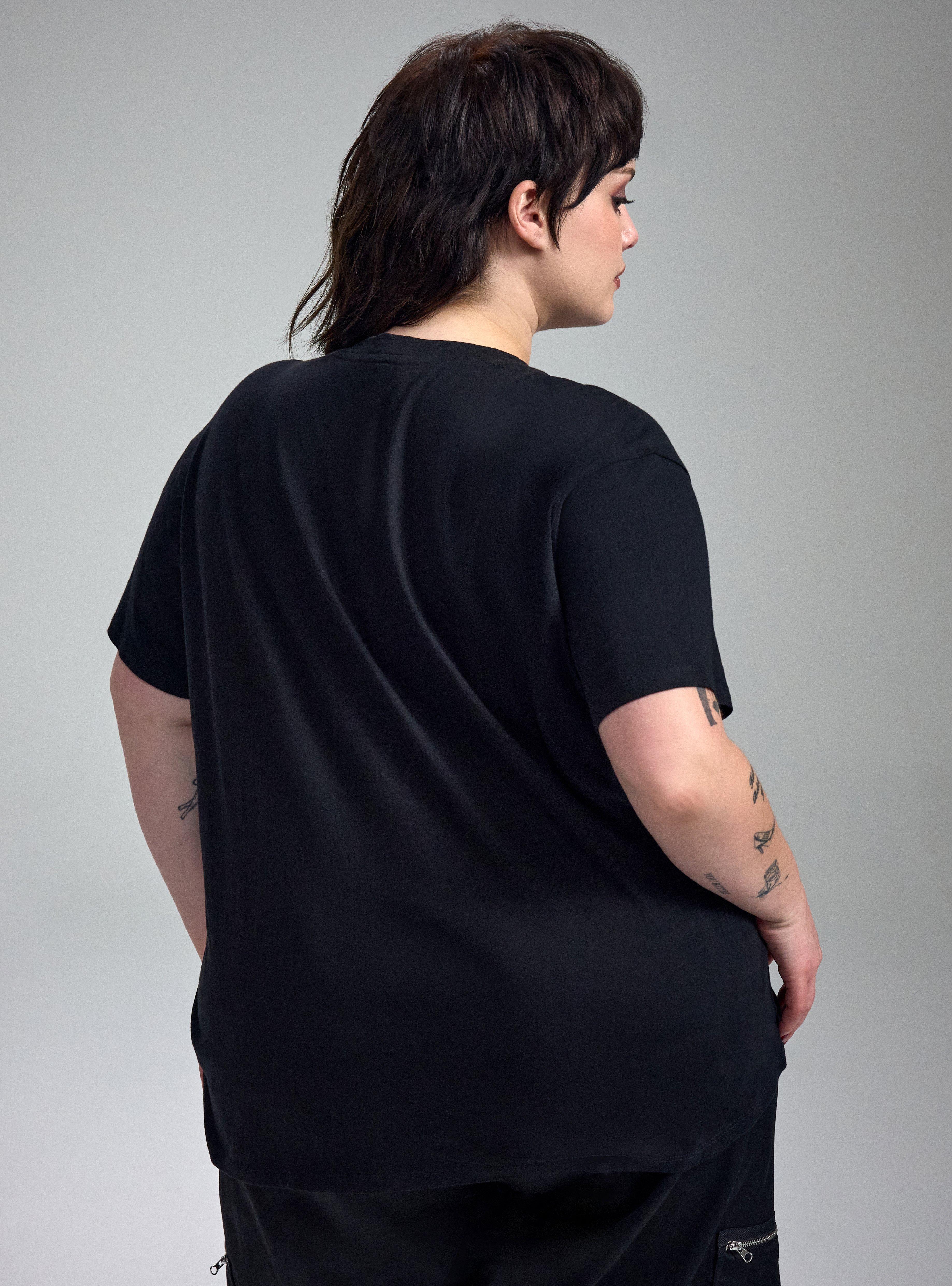 NIGHTFALL OVERSIZED HERITAGE JERSEY TEE, SNAKE FLORAL PURPLE, alternate