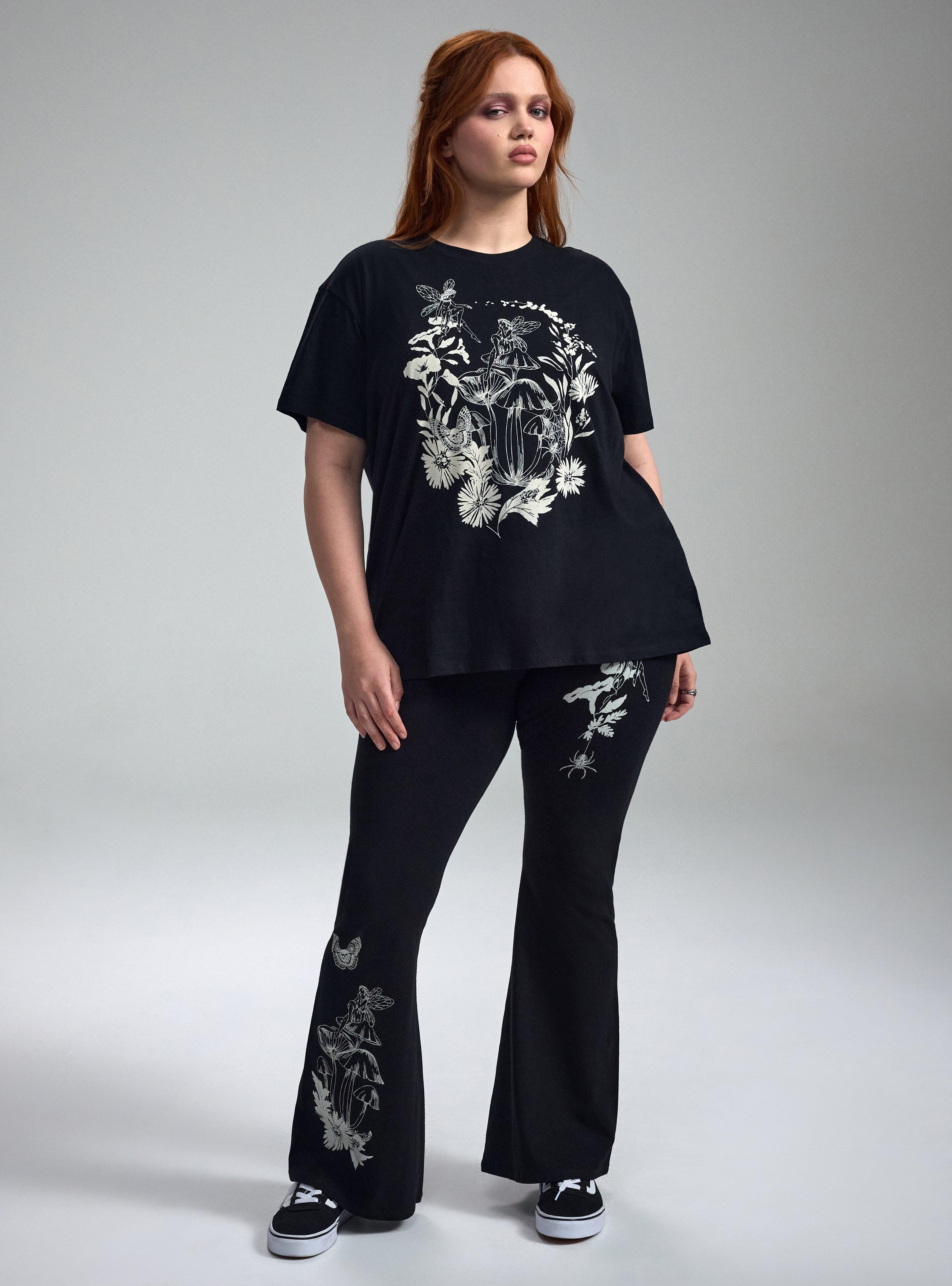 Nightfall Oversized Heritage Jersey Tee, FAIRY FLOWER FIELD, alternate