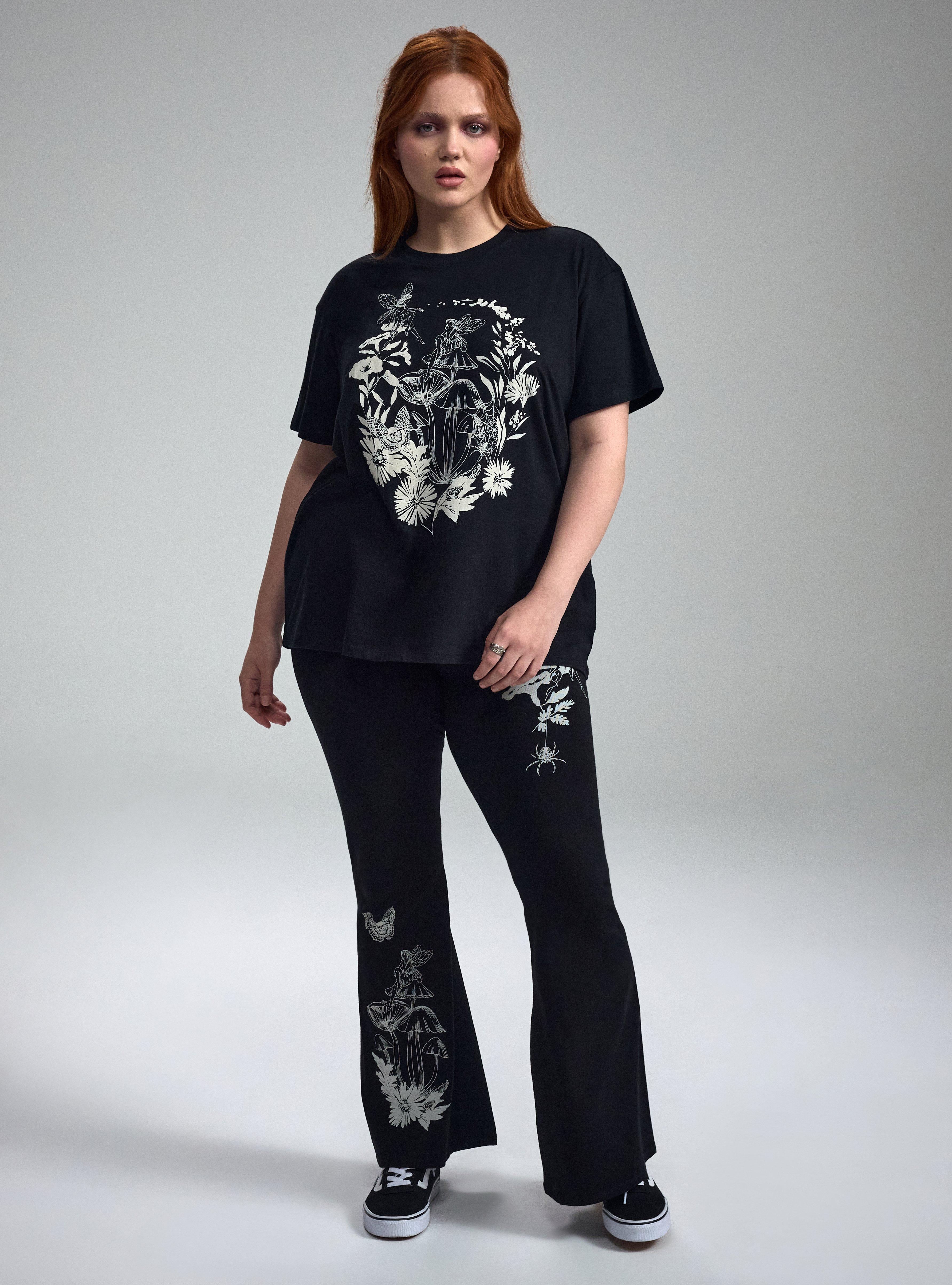 Nightfall Oversized Heritage Jersey Tee, FAIRY FLOWER FIELD, alternate