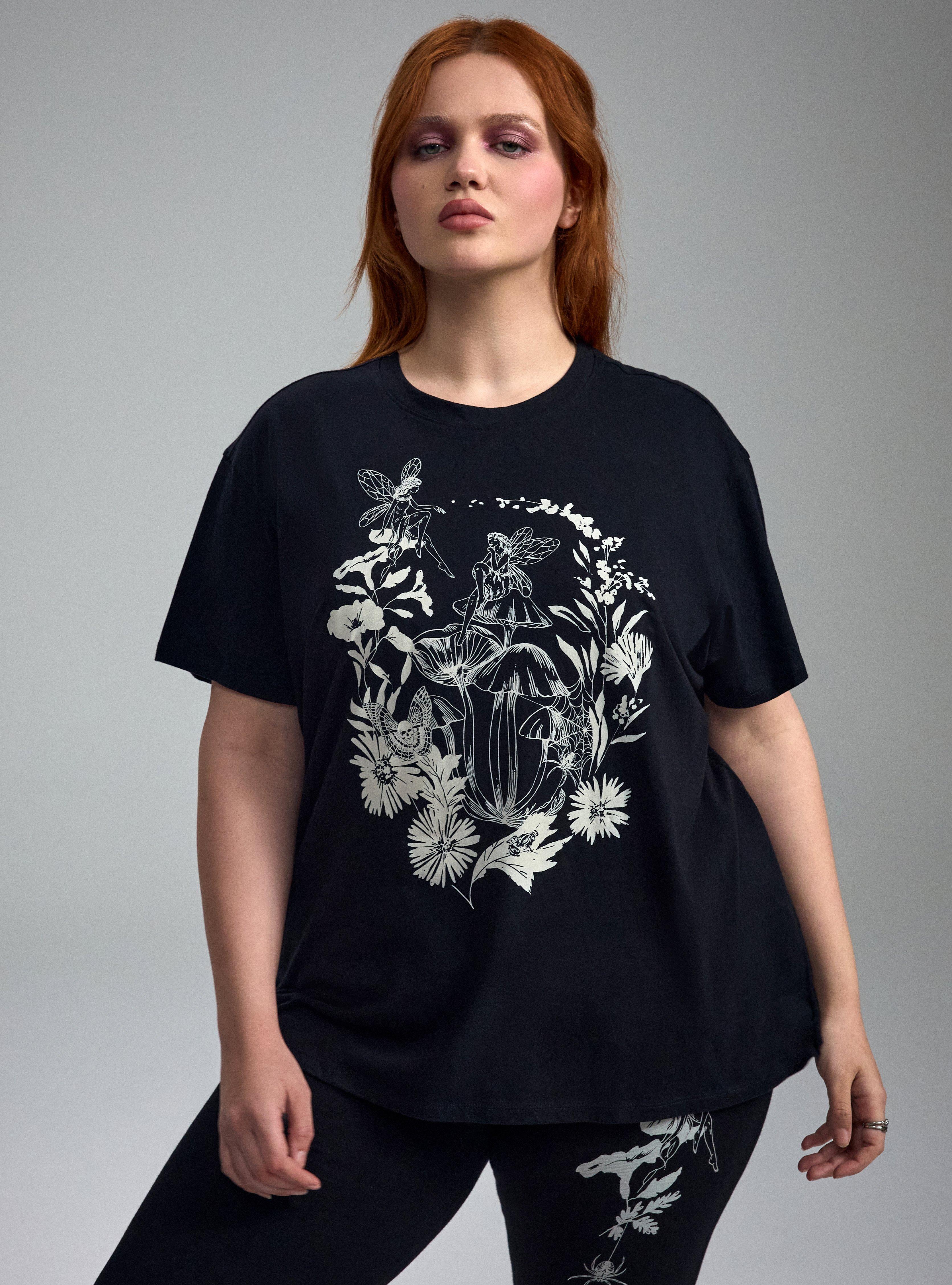 Nightfall Oversized Heritage Jersey Tee, FAIRY FLOWER FIELD, hi-res