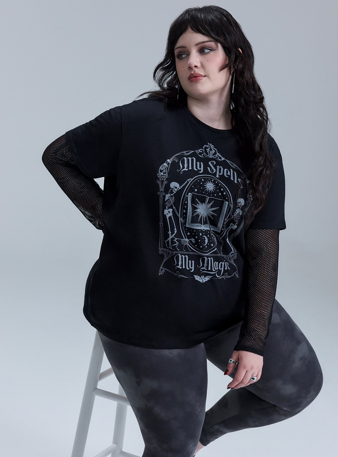 Plus Size - Nightfall Oversized Graphic Tee - Torrid
