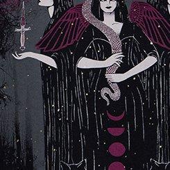 Nightfall Oversized Graphic Tee, THREE WITCHES DEEP BLACK, swatch