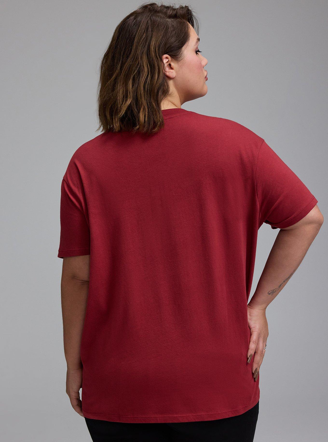 Nightfall Oversized Graphic Tee, SKULL CARD SUN DRIED TOMATO, alternate