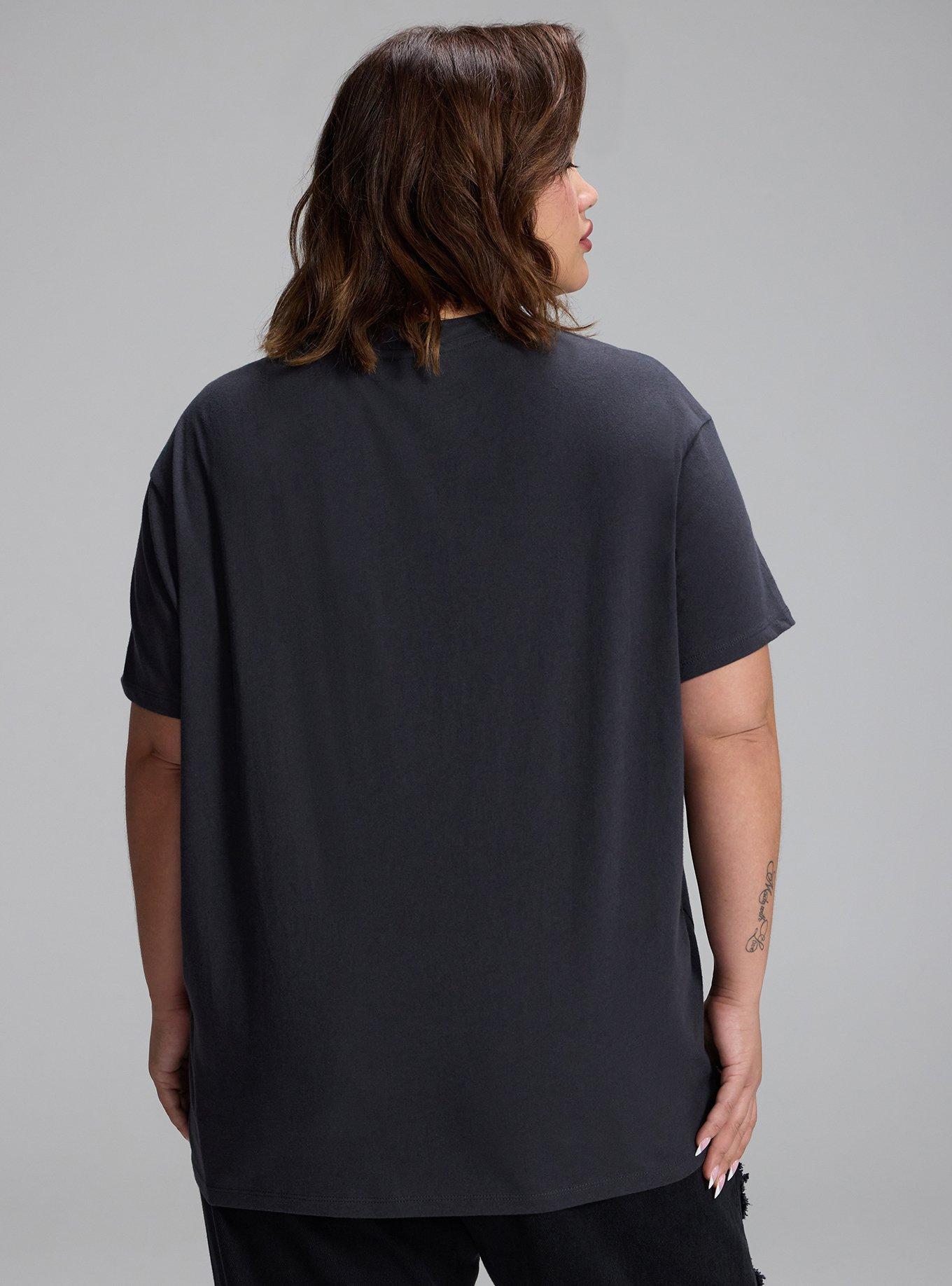 Plus Size Nightfall Oversized Graphic Tee, POISONOUS MUSHROOM BOTANICAL PHANTOM, alternate