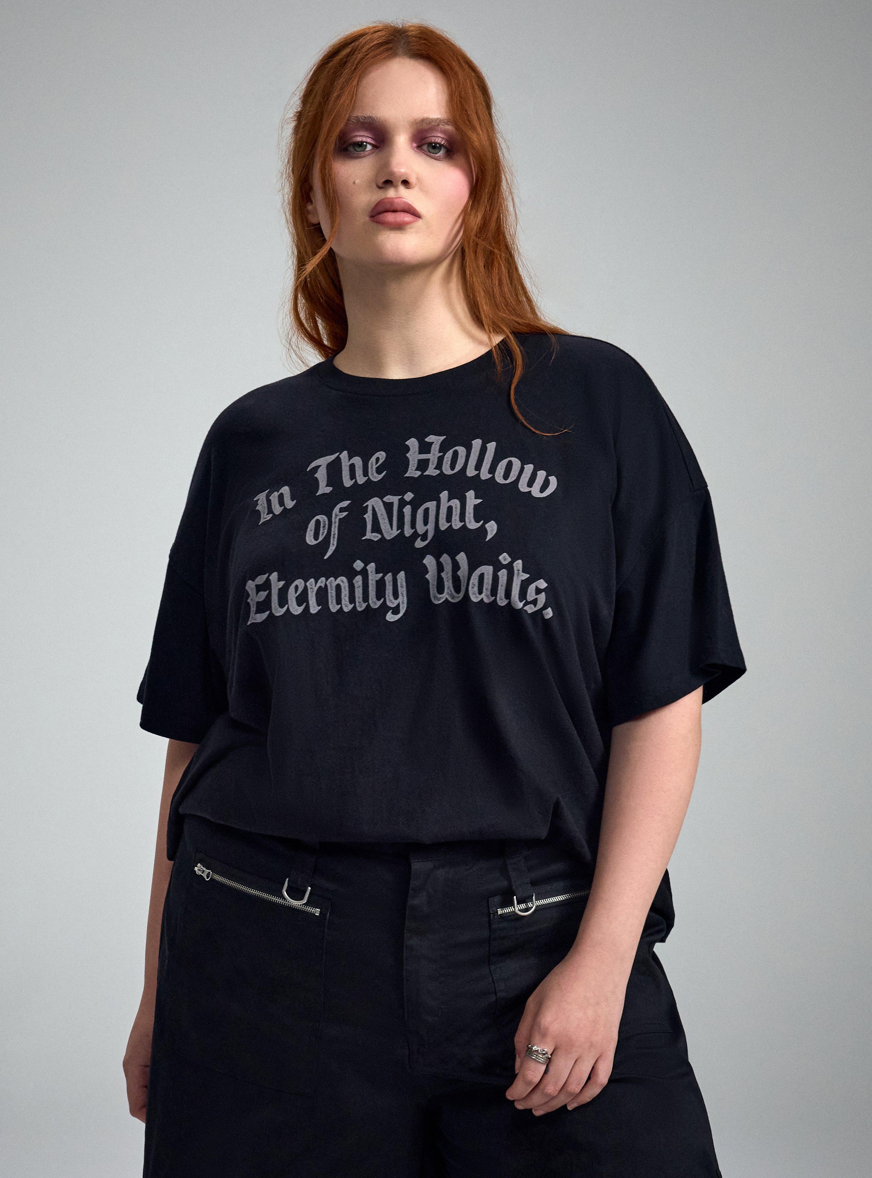 Nightfall Oversized Heritage Jersey Crop Tee, HOLLOW OF NIGHT, alternate
