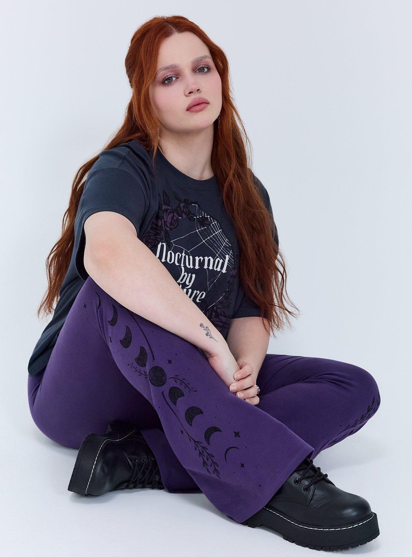 Plus Size Nightfall Oversized Heritage Jersey Crop Tee, NOCTURNAL ROSE, alternate