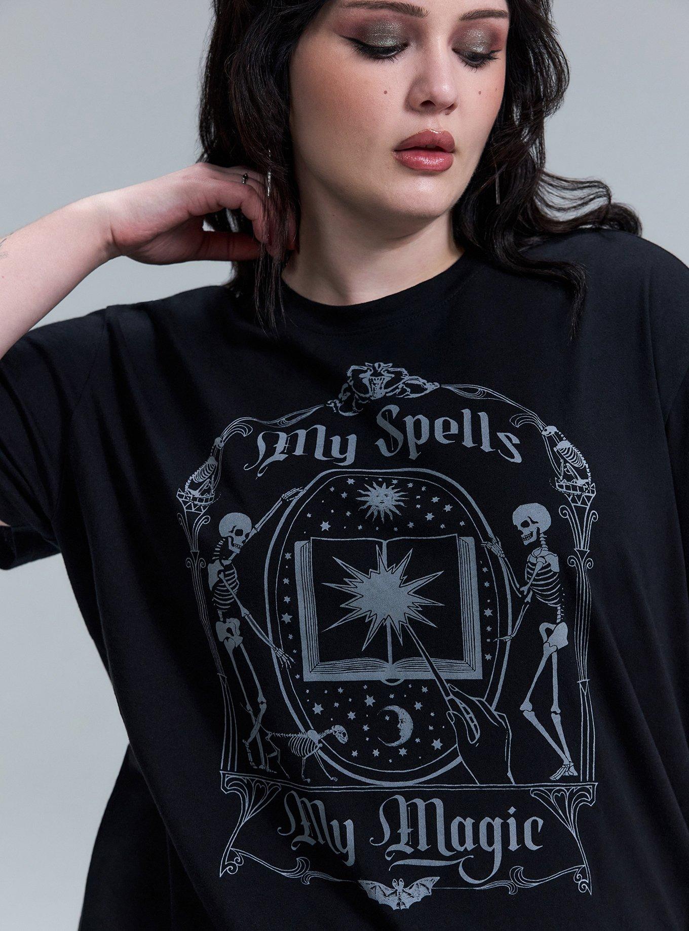 Nightfall Oversized Heritage Jersey Crop Tee, TAROT CARDS, alternate