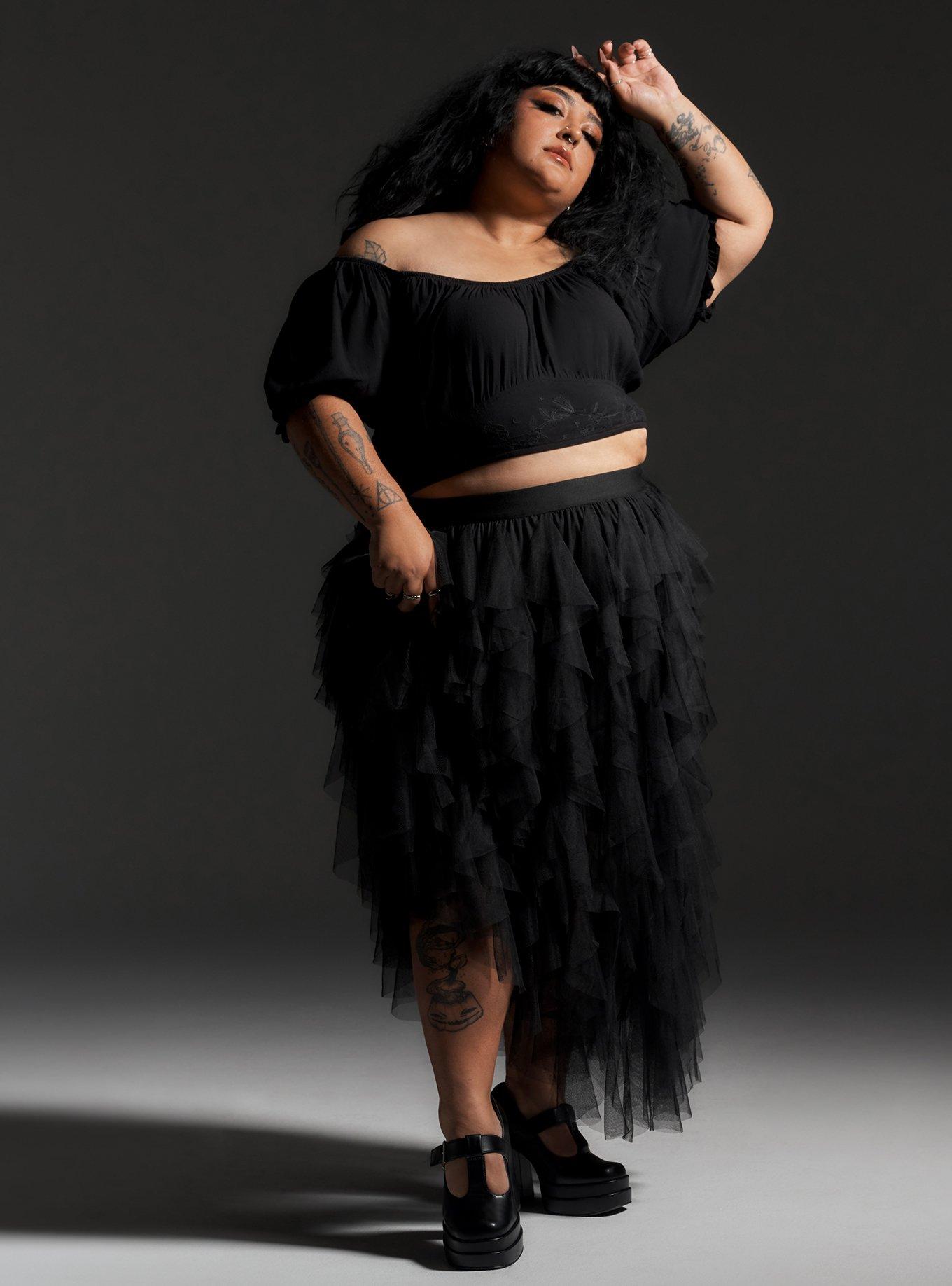 Nightfall Embroidered Crop Top