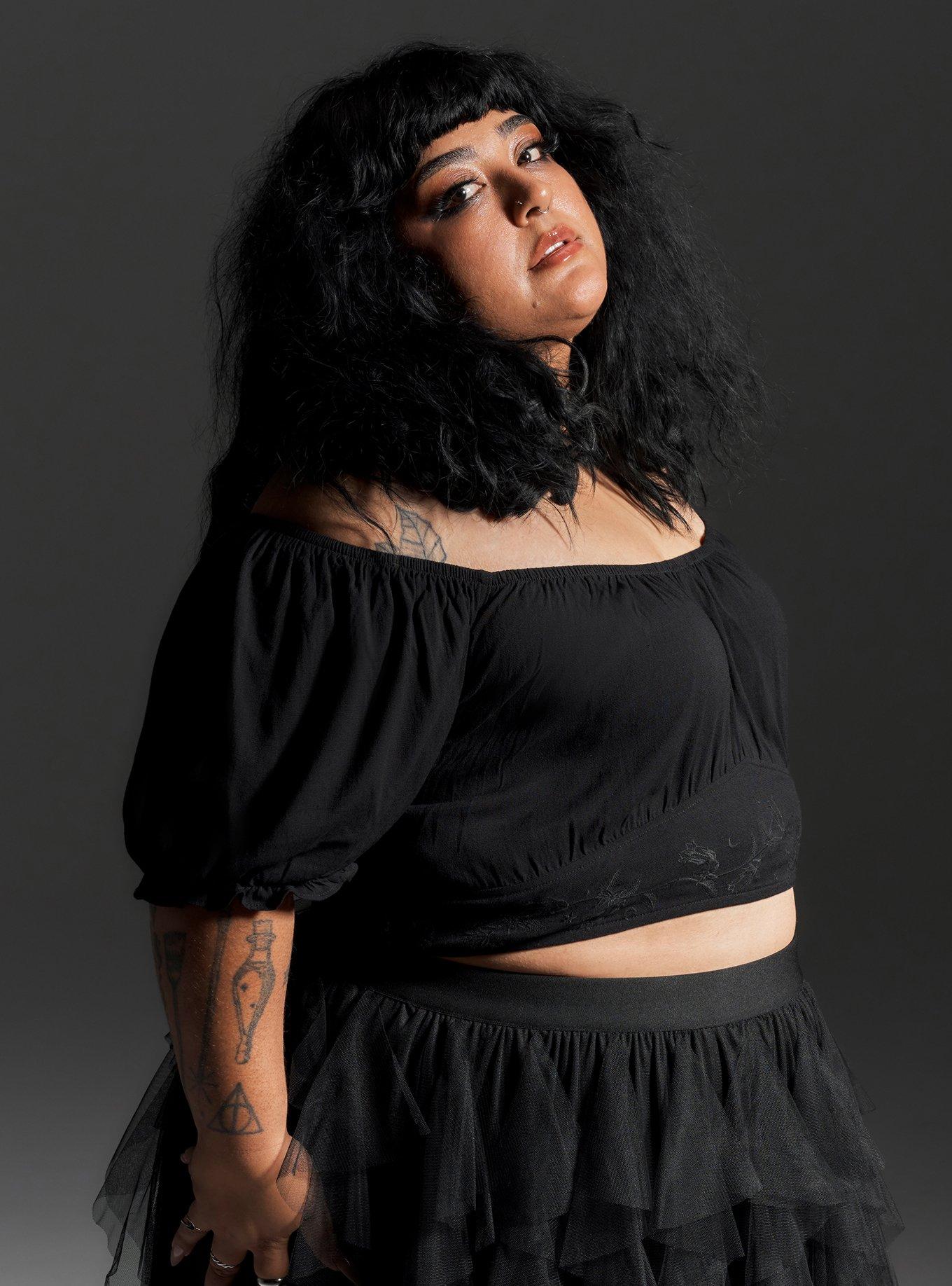 Nightfall Embroidered Crop Top