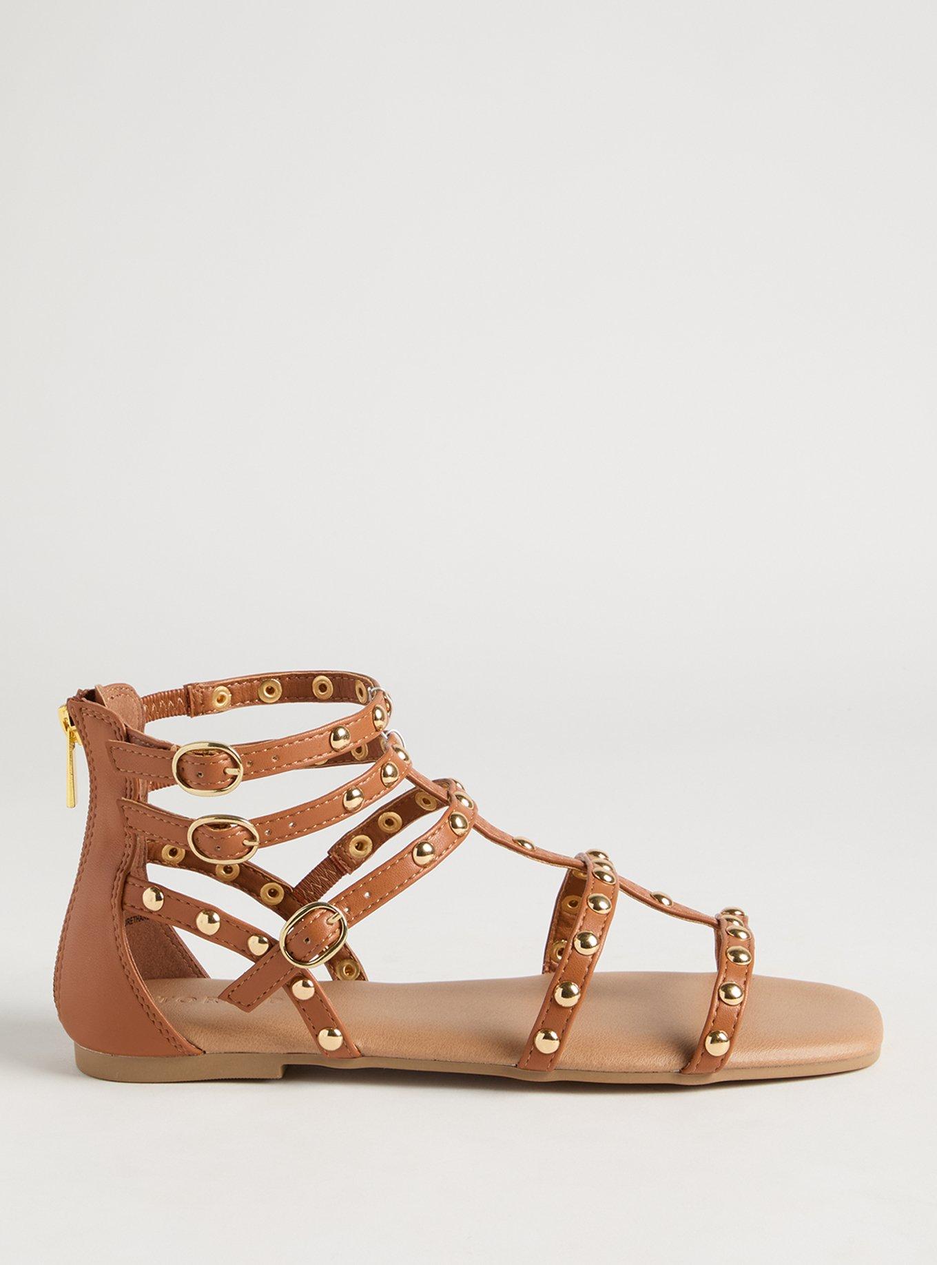Studded Gladiator Sandal (WW)