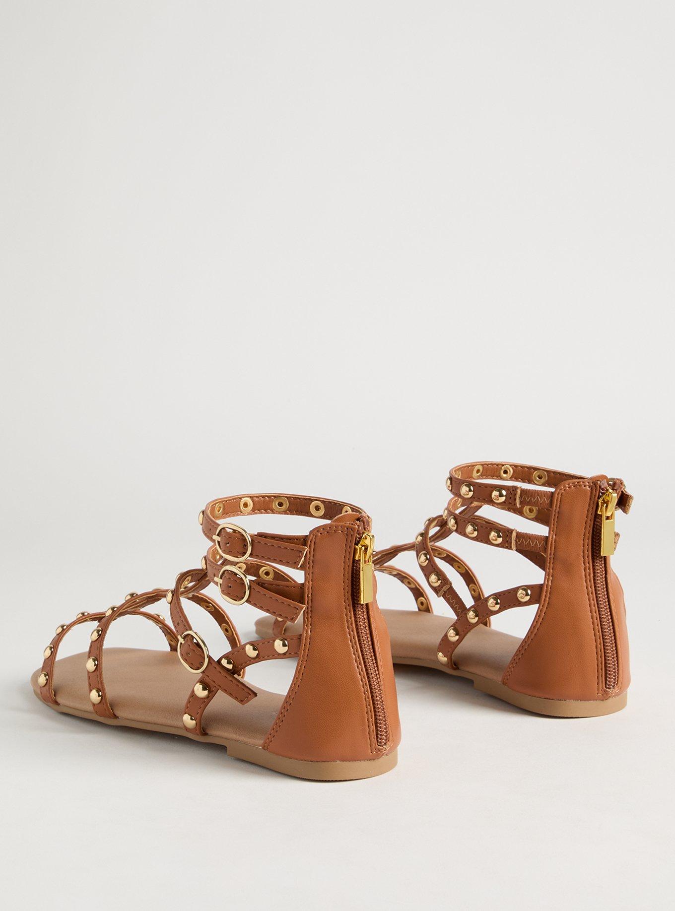 Studded Gladiator Sandal (WW)