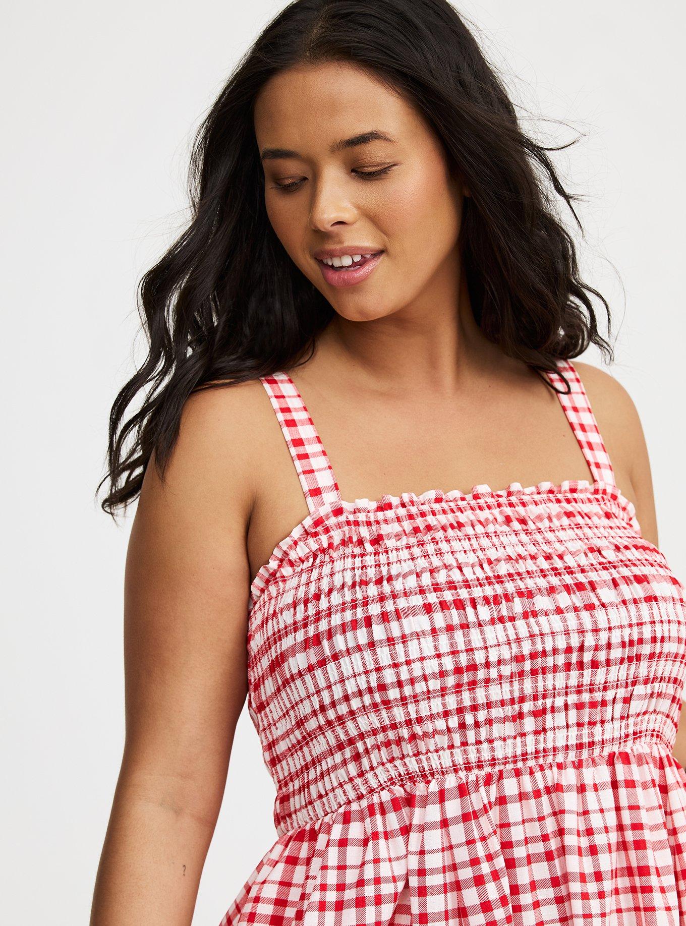 Smocked Tube Mini Dress