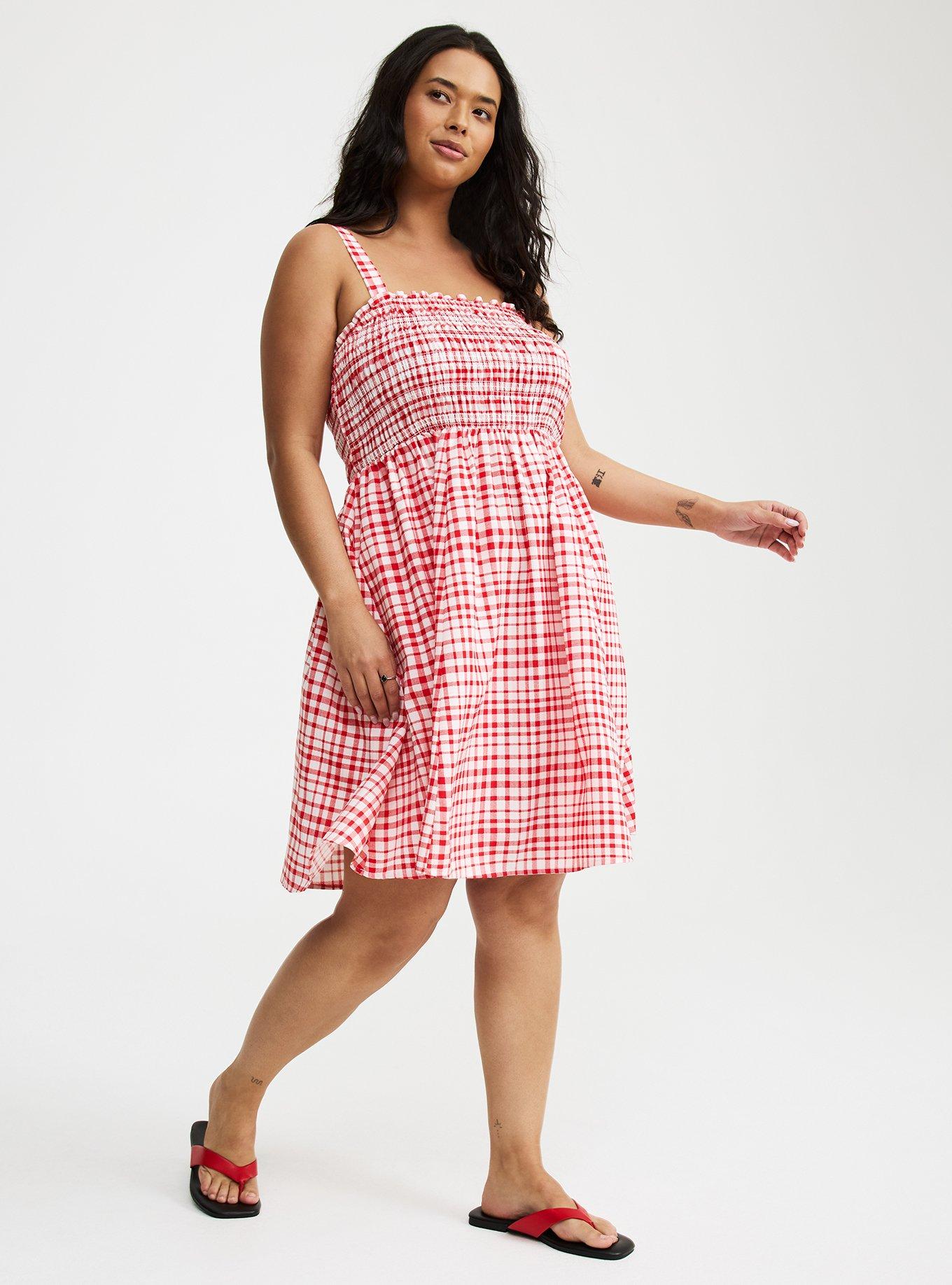 Smocked Tube Mini Dress